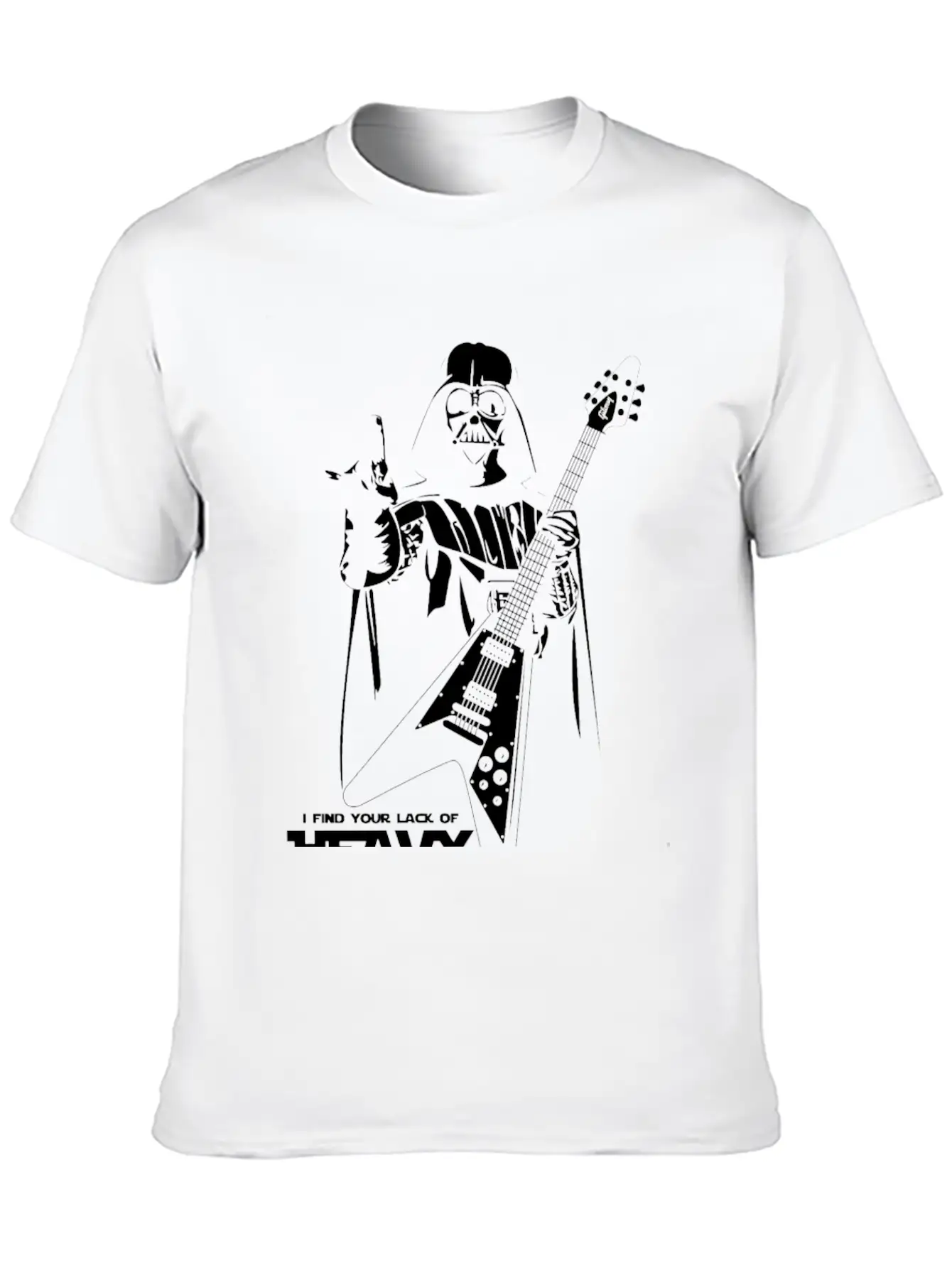 Star Wars Heavy Metal Darth Vader Essential Cotton Tee For Daily Outfits – Unisex Style