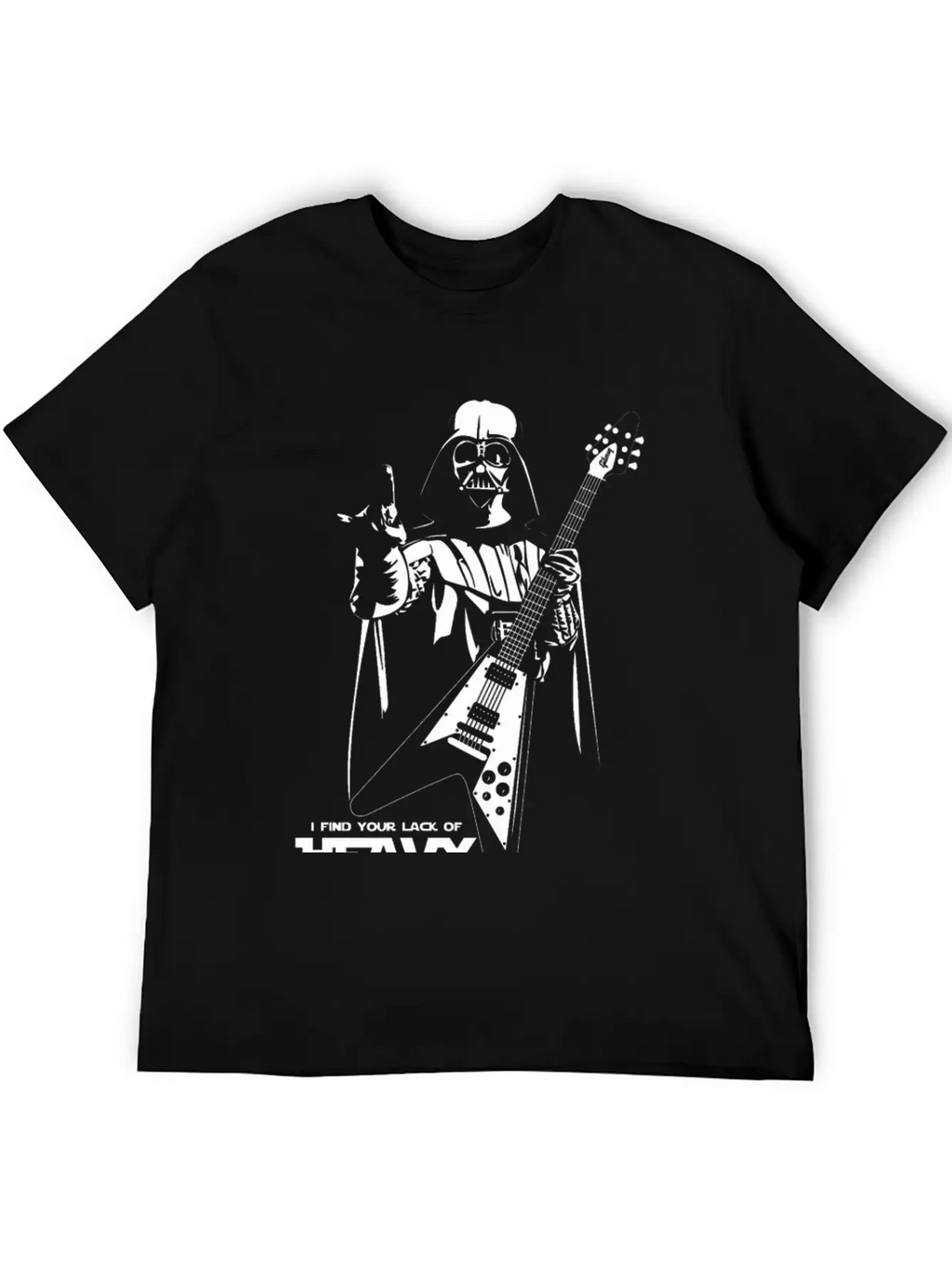 Star Wars Heavy Metal Darth Vader Essential Cotton Tee For Daily Outfits – Unisex Style