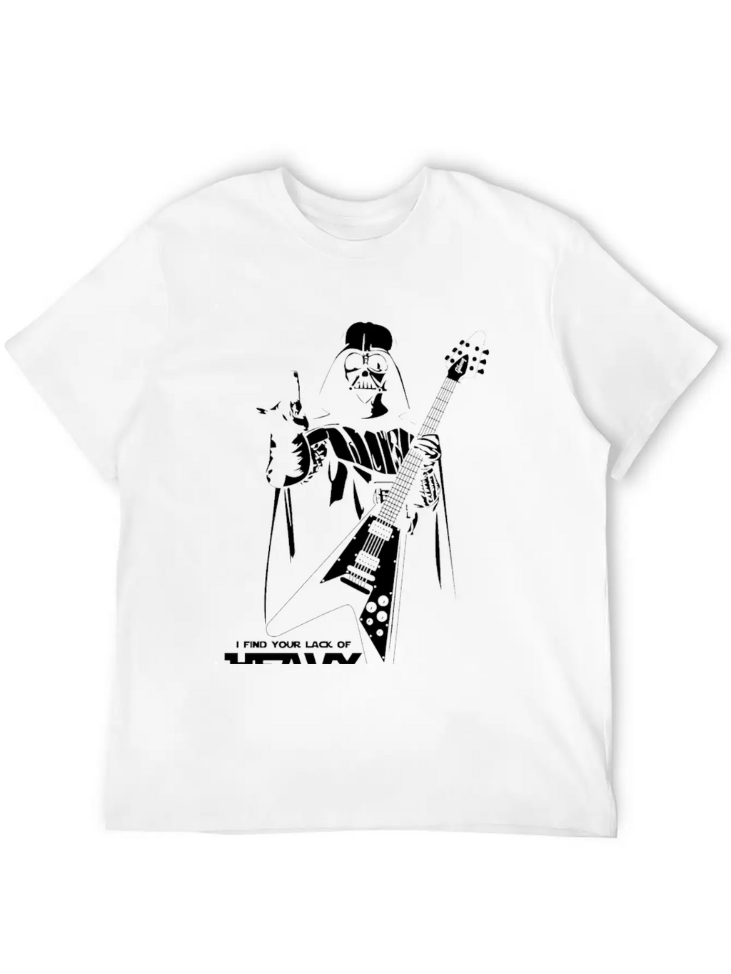Star Wars Heavy Metal Darth Vader Essential Cotton Tee For Daily Outfits – Unisex Style