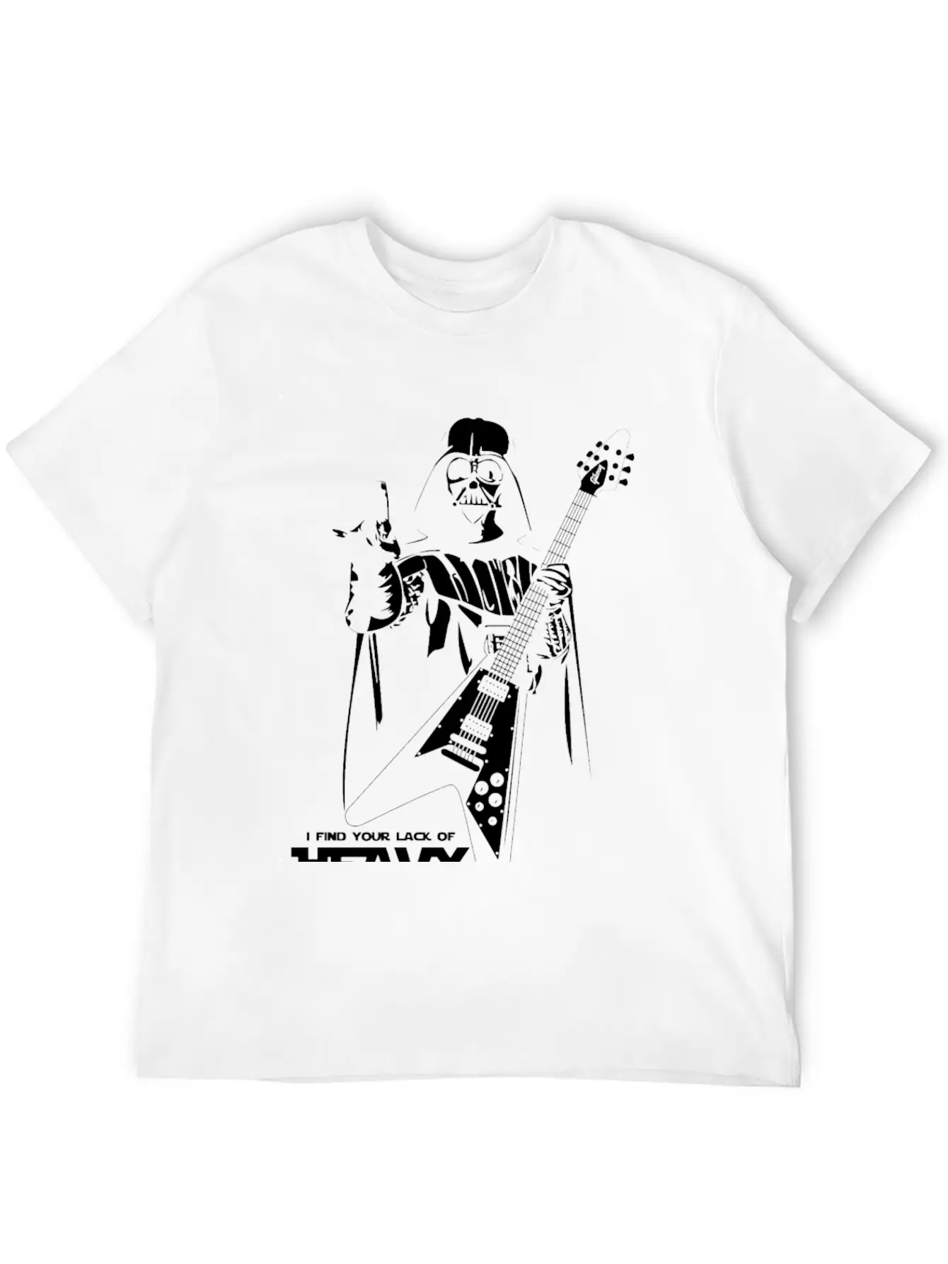 Star Wars Heavy Metal Darth Vader Essential Cotton Tee For Daily Outfits – Unisex Style