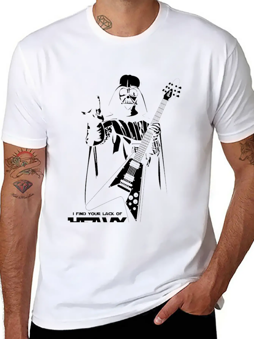 Star Wars Heavy Metal Darth Vader Essential Cotton Tee For Daily Outfits – Unisex Style
