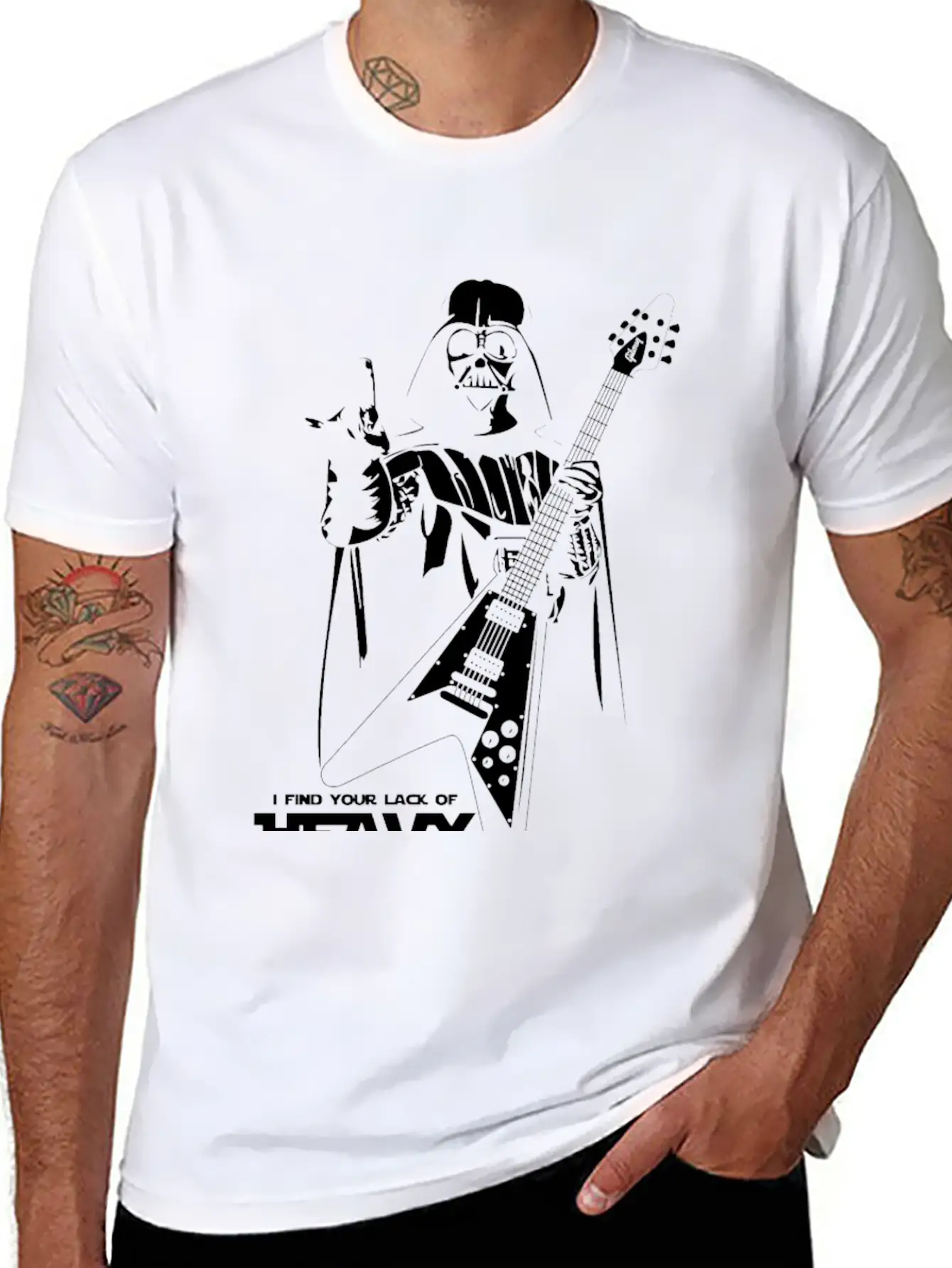 Star Wars Heavy Metal Darth Vader Essential Cotton Tee For Daily Outfits – Unisex Style