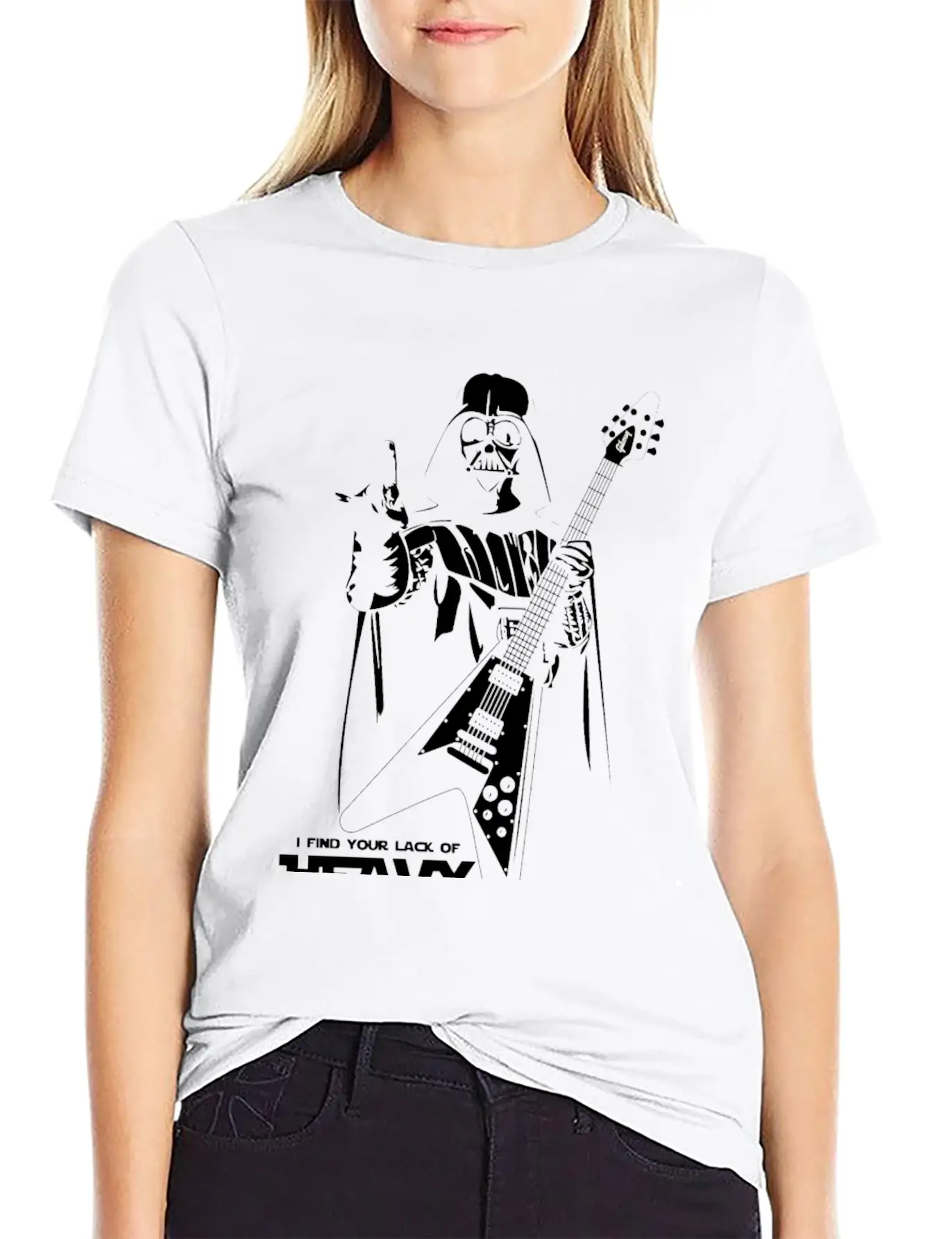 Star Wars Heavy Metal Darth Vader Essential Cotton Tee For Daily Outfits – Unisex Style