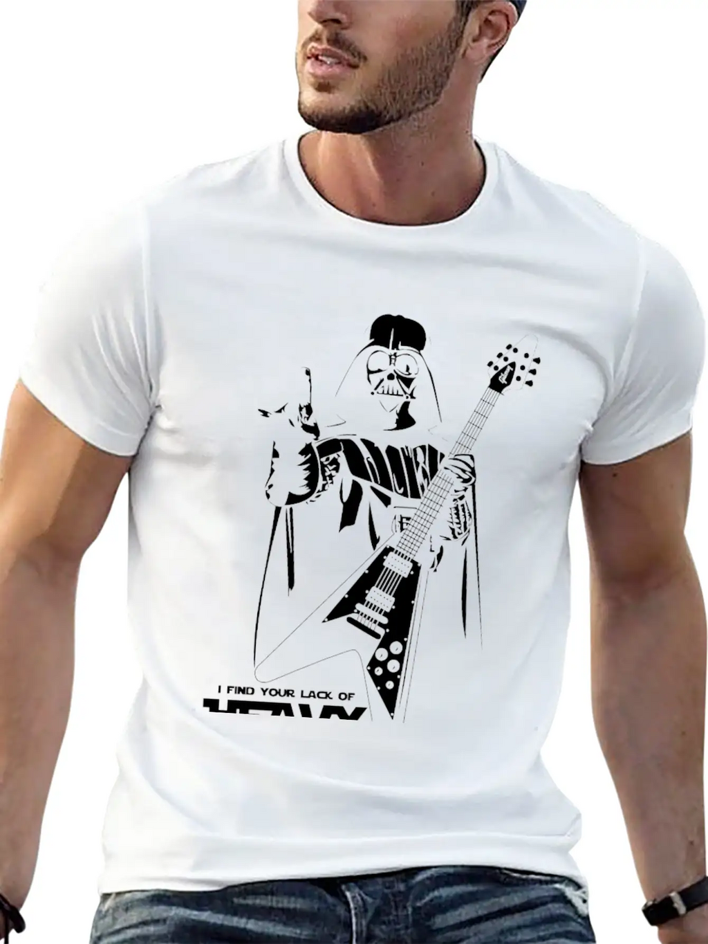 Star Wars Heavy Metal Darth Vader Essential Cotton Tee For Daily Outfits – Unisex Style