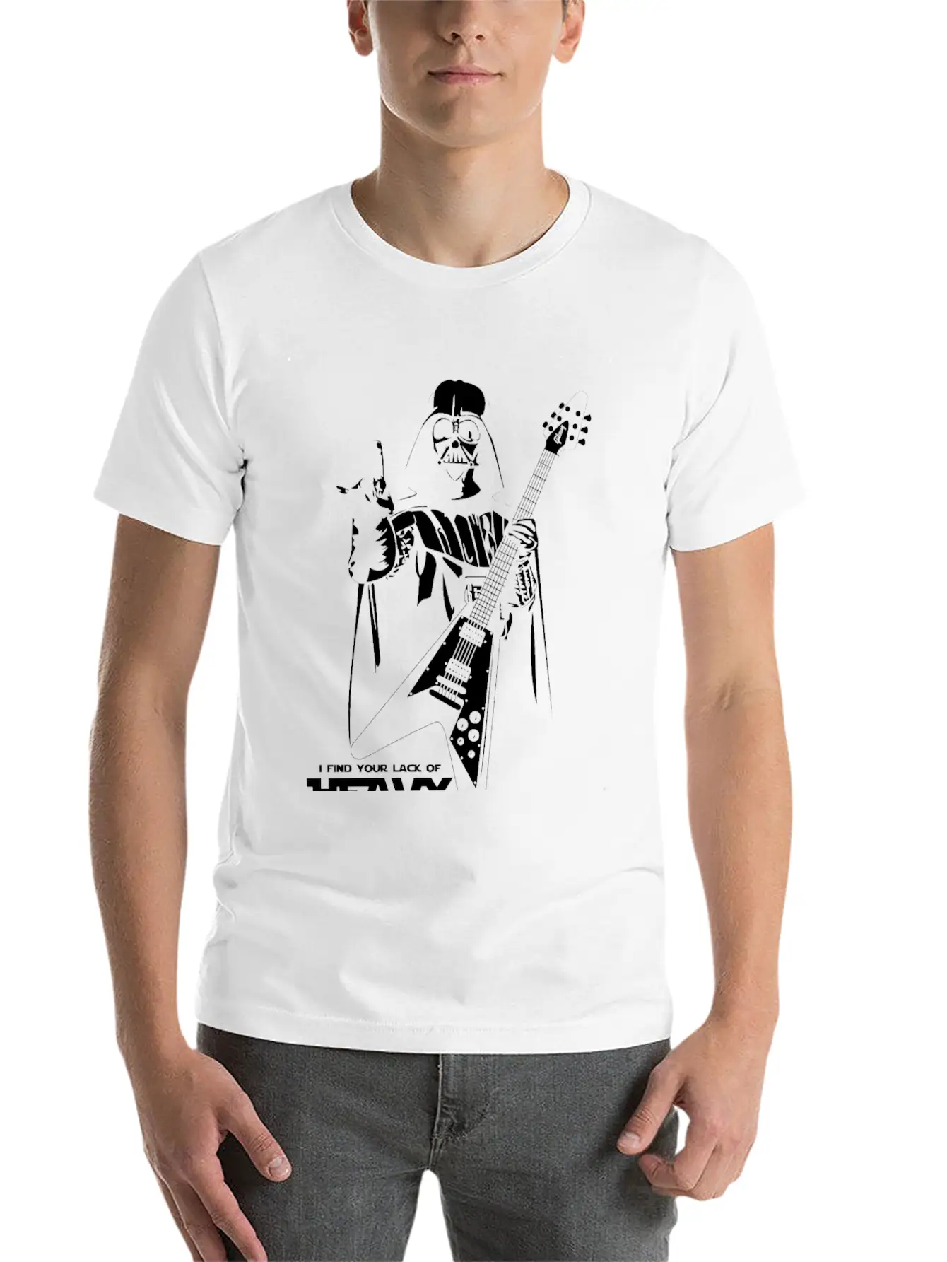 Star Wars Heavy Metal Darth Vader Essential Cotton Tee For Daily Outfits – Unisex Style