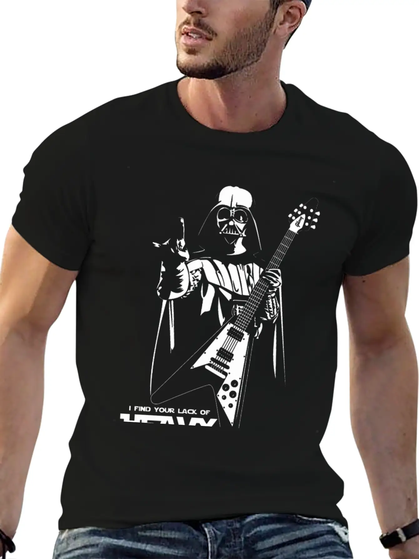 Star Wars Heavy Metal Darth Vader Essential Cotton Tee For Daily Outfits – Unisex Style