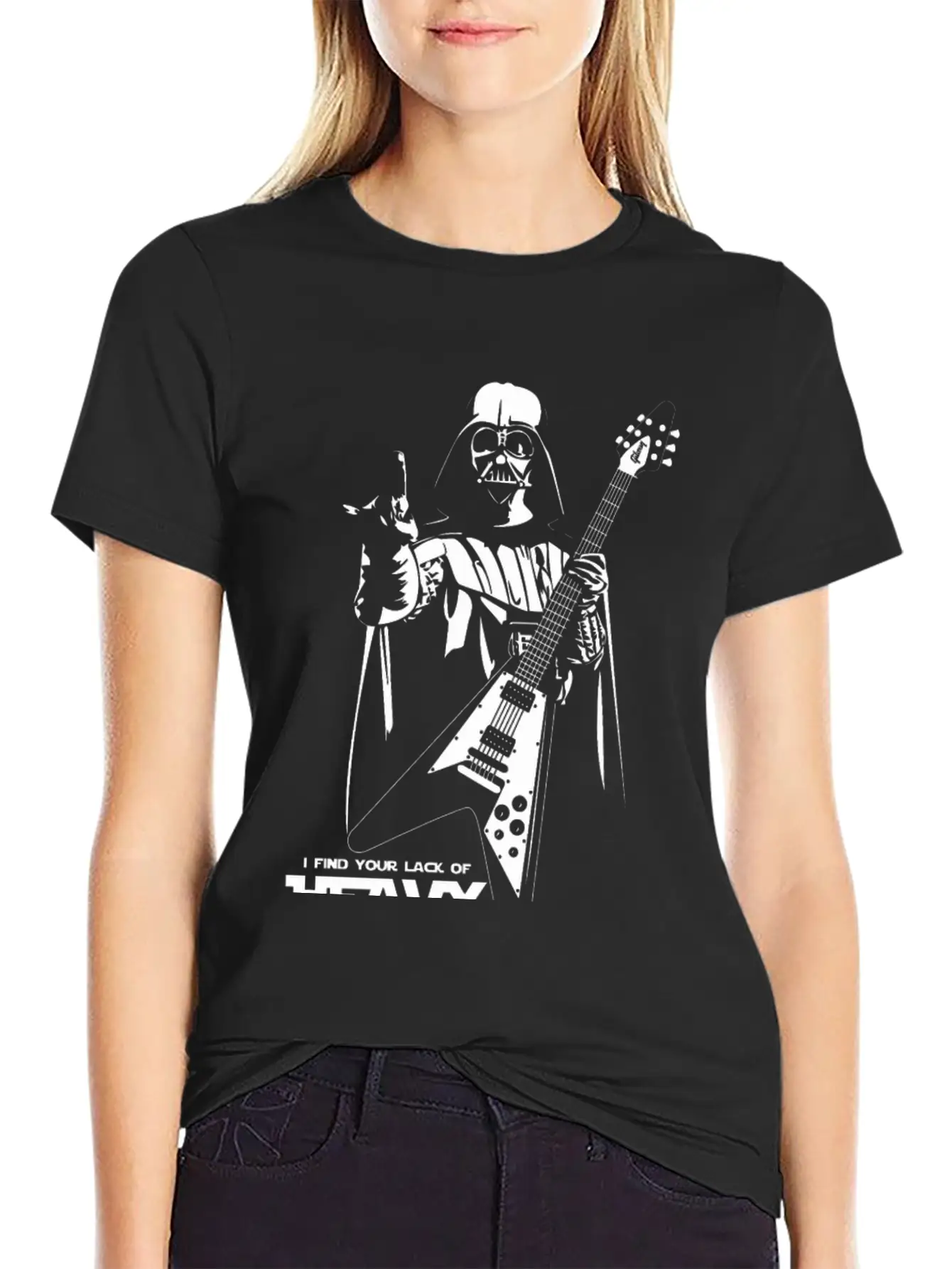 Star Wars Heavy Metal Darth Vader Essential Cotton Tee For Daily Outfits – Unisex Style