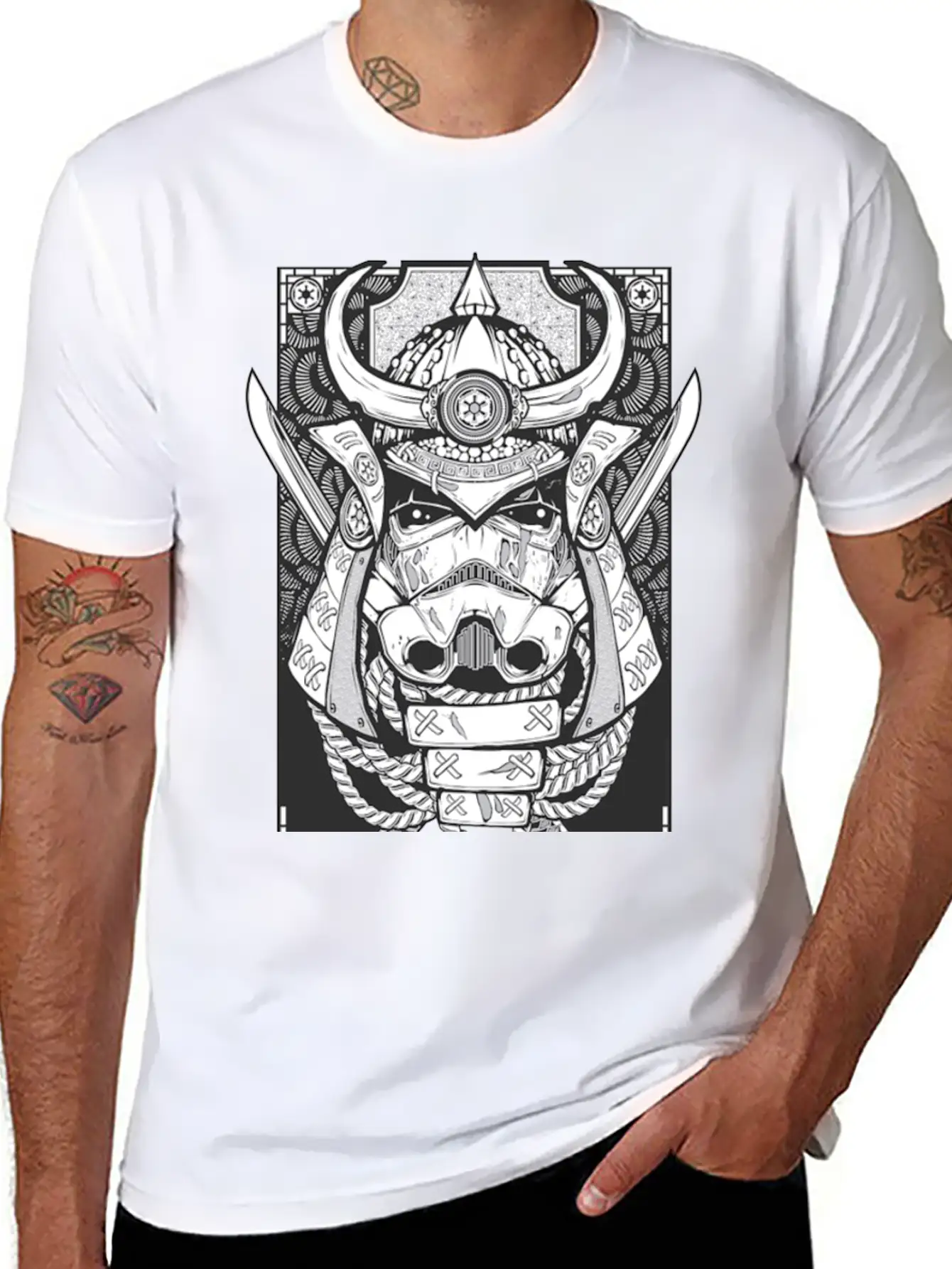 Star Wars Samurai Trooper T-shirt Unisex Short Sleeve Soft Cotton T-Shirt – Casual Everyday Wear