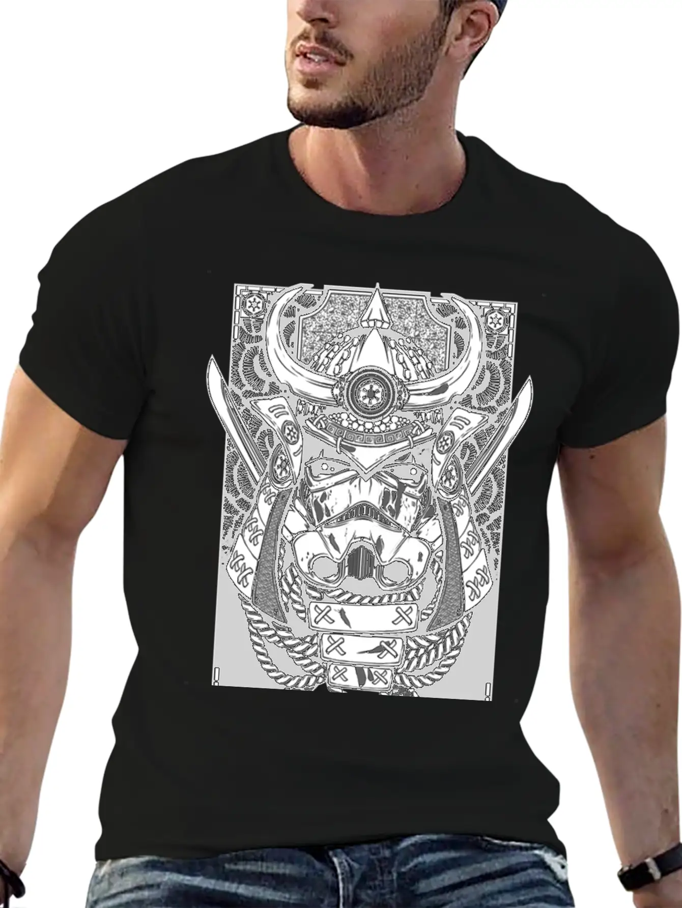 Star Wars Samurai Trooper T-shirt Unisex Short Sleeve Soft Cotton T-Shirt – Casual Everyday Wear