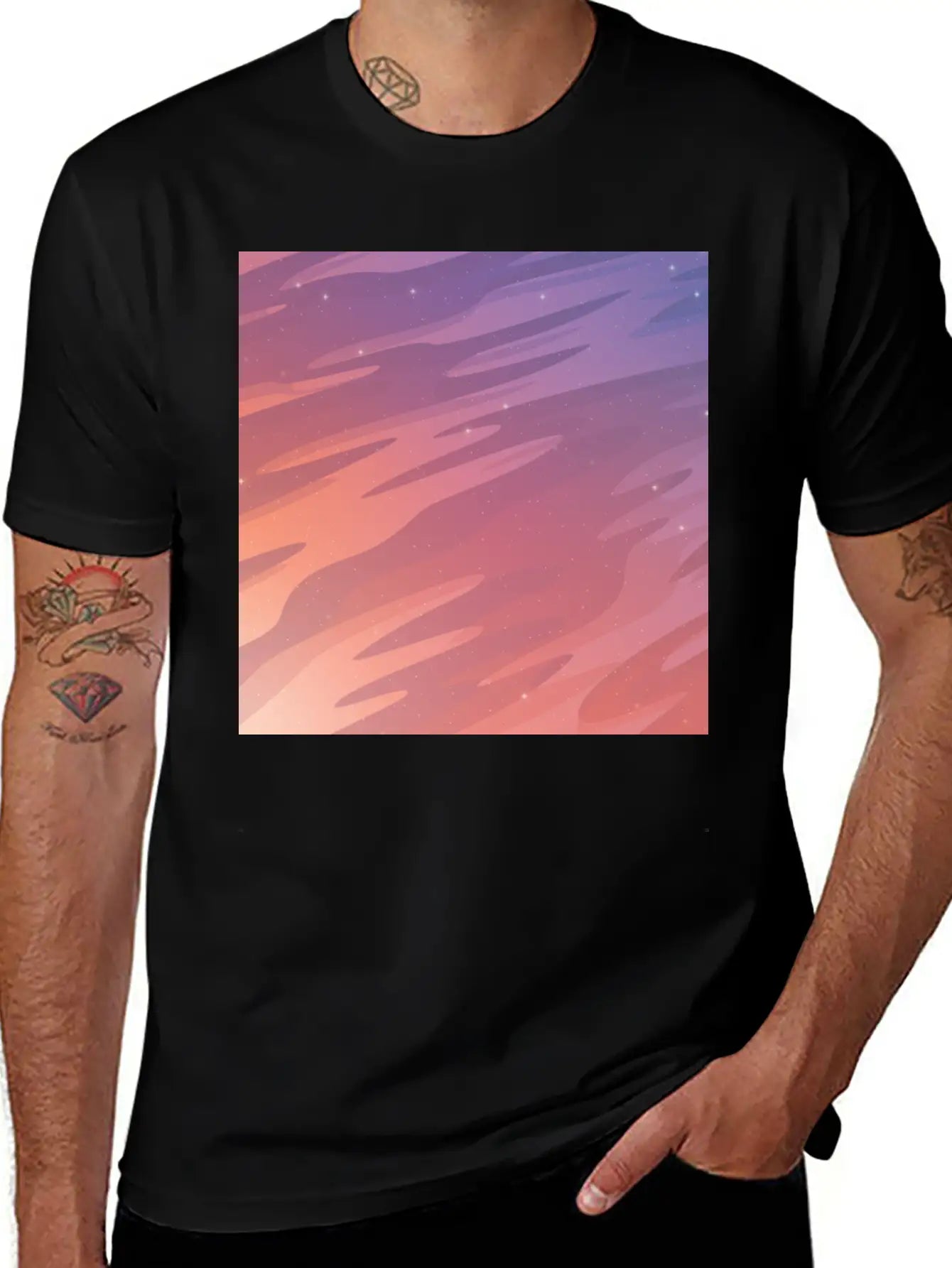 Starry Sky Stylish Everyday T-Shirt – Unisex Basic Cotton Tee