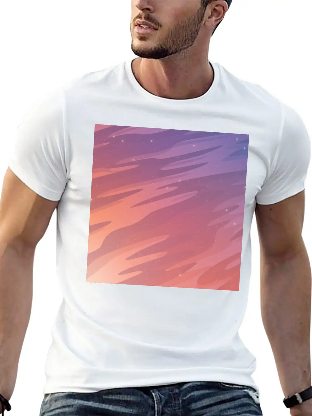 Starry Sky Stylish Everyday T-Shirt – Unisex Basic Cotton Tee
