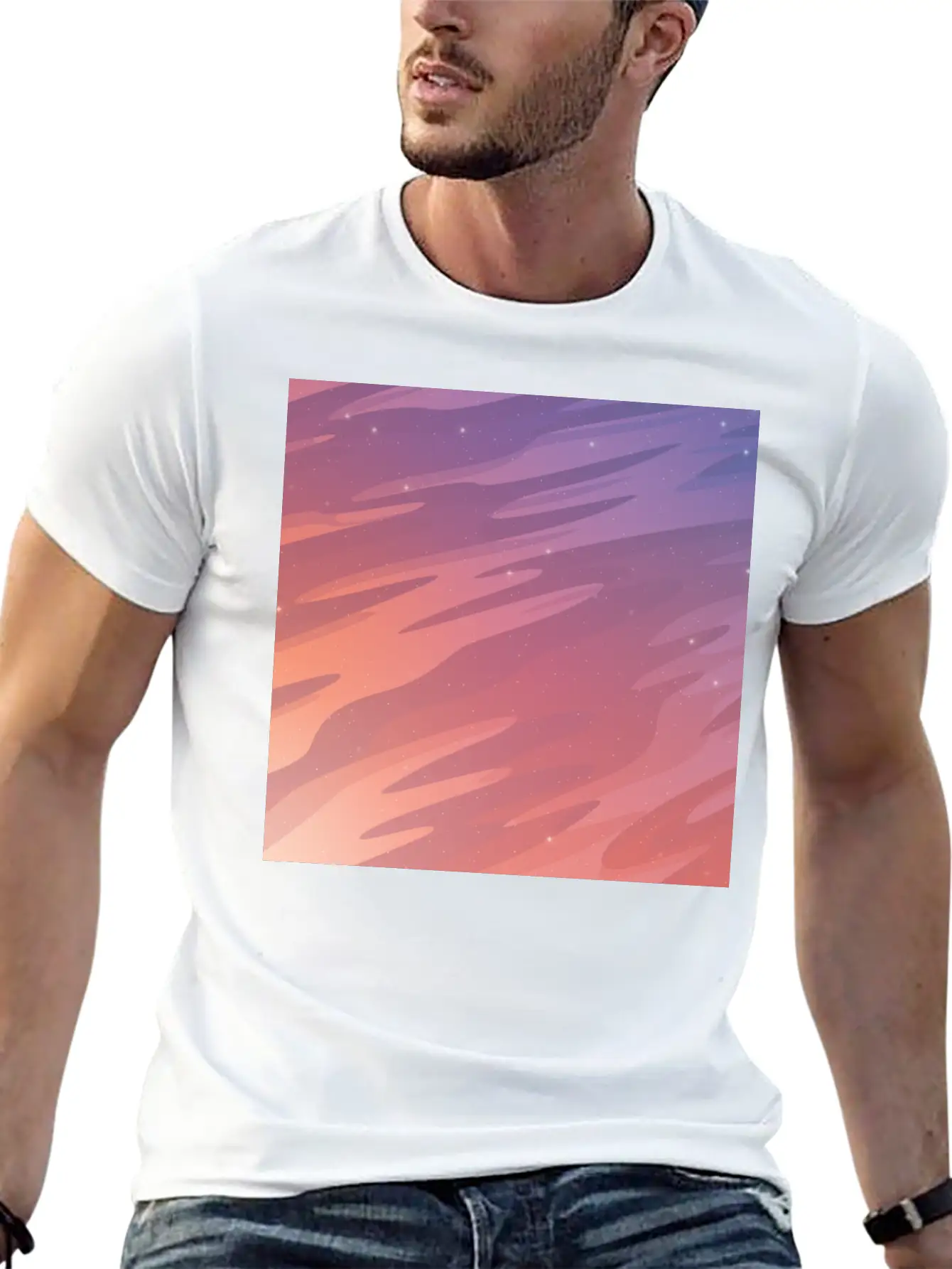 Starry Sky Stylish Everyday T-Shirt – Unisex Basic Cotton Tee