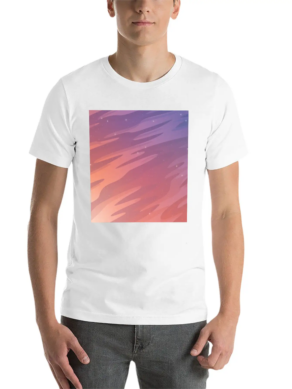 Starry Sky Stylish Everyday T-Shirt – Unisex Basic Cotton Tee