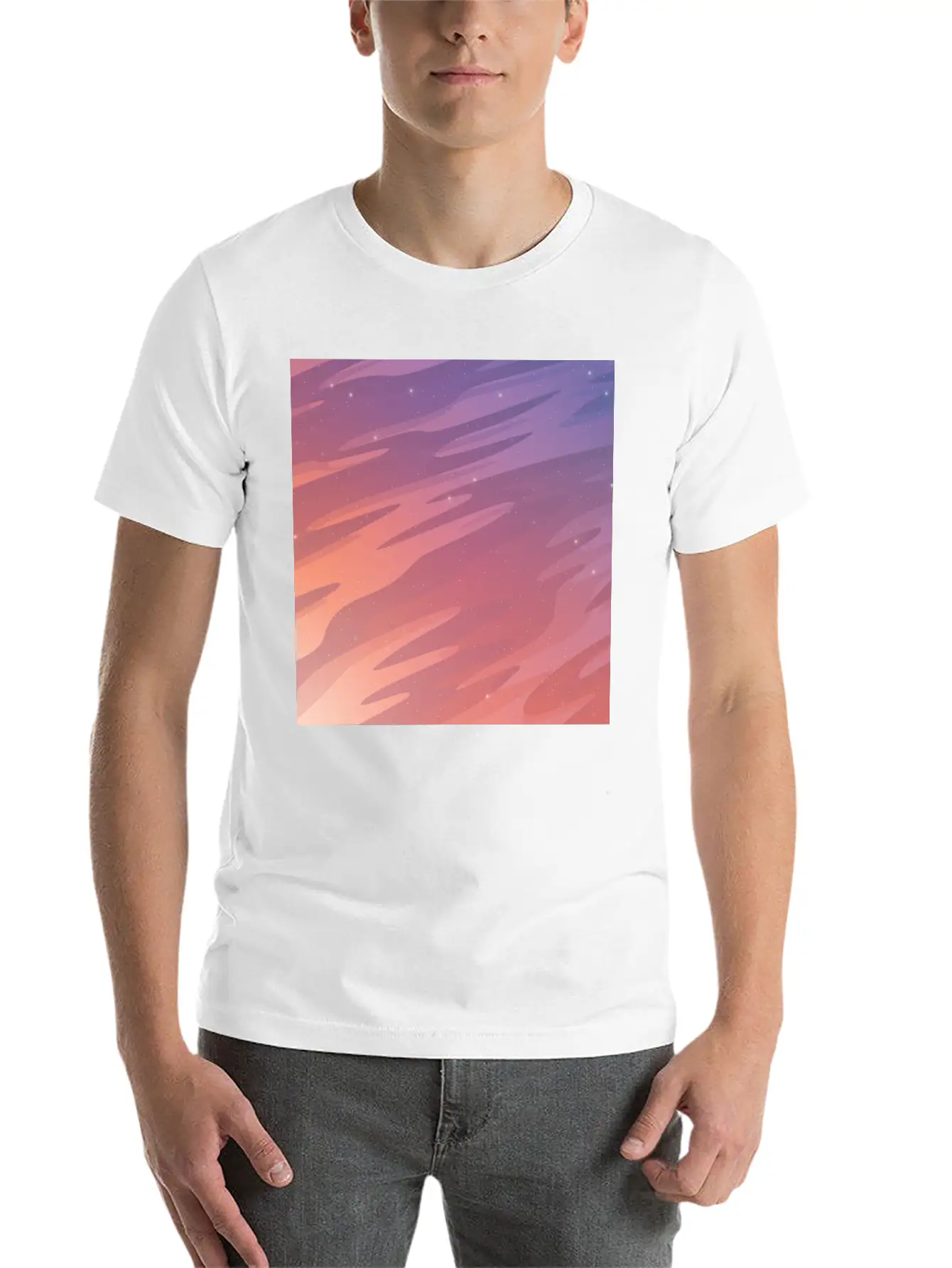 Starry Sky Stylish Everyday T-Shirt – Unisex Basic Cotton Tee