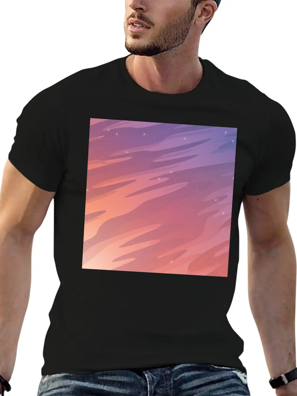 Starry Sky Stylish Everyday T-Shirt – Unisex Basic Cotton Tee
