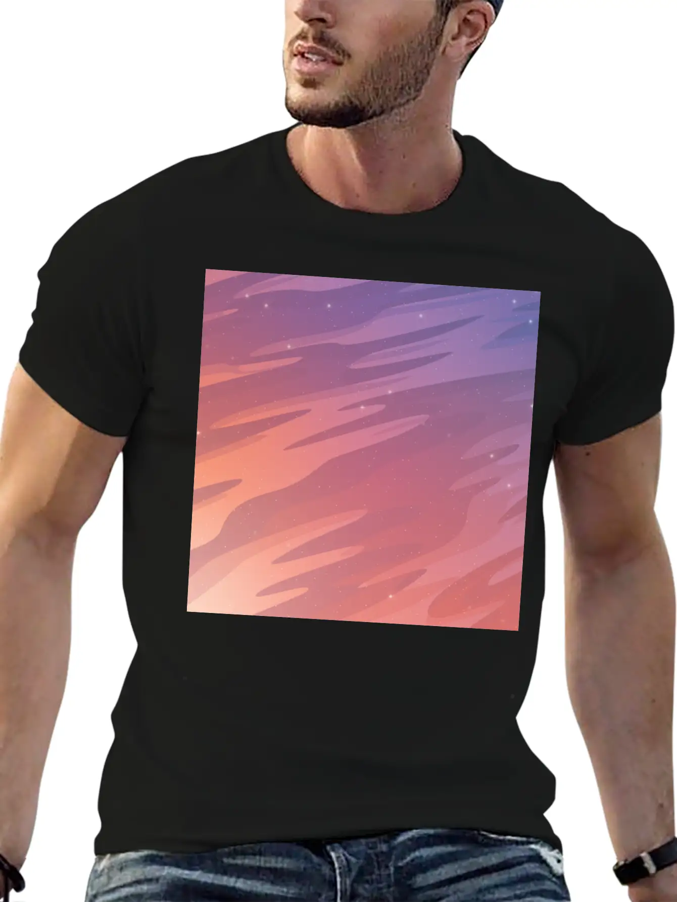 Starry Sky Stylish Everyday T-Shirt – Unisex Basic Cotton Tee