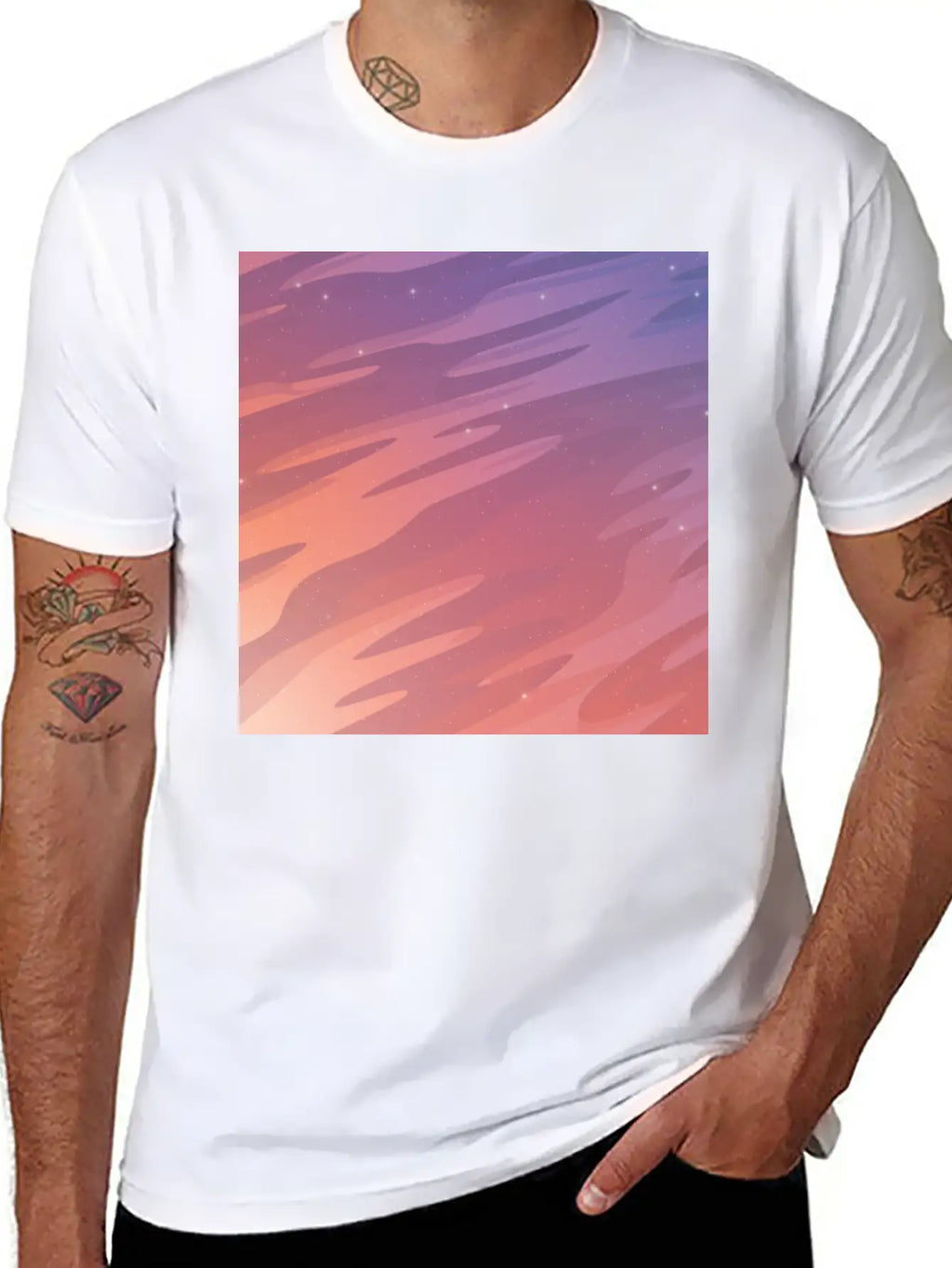Starry Sky Stylish Everyday T-Shirt – Unisex Basic Cotton Tee