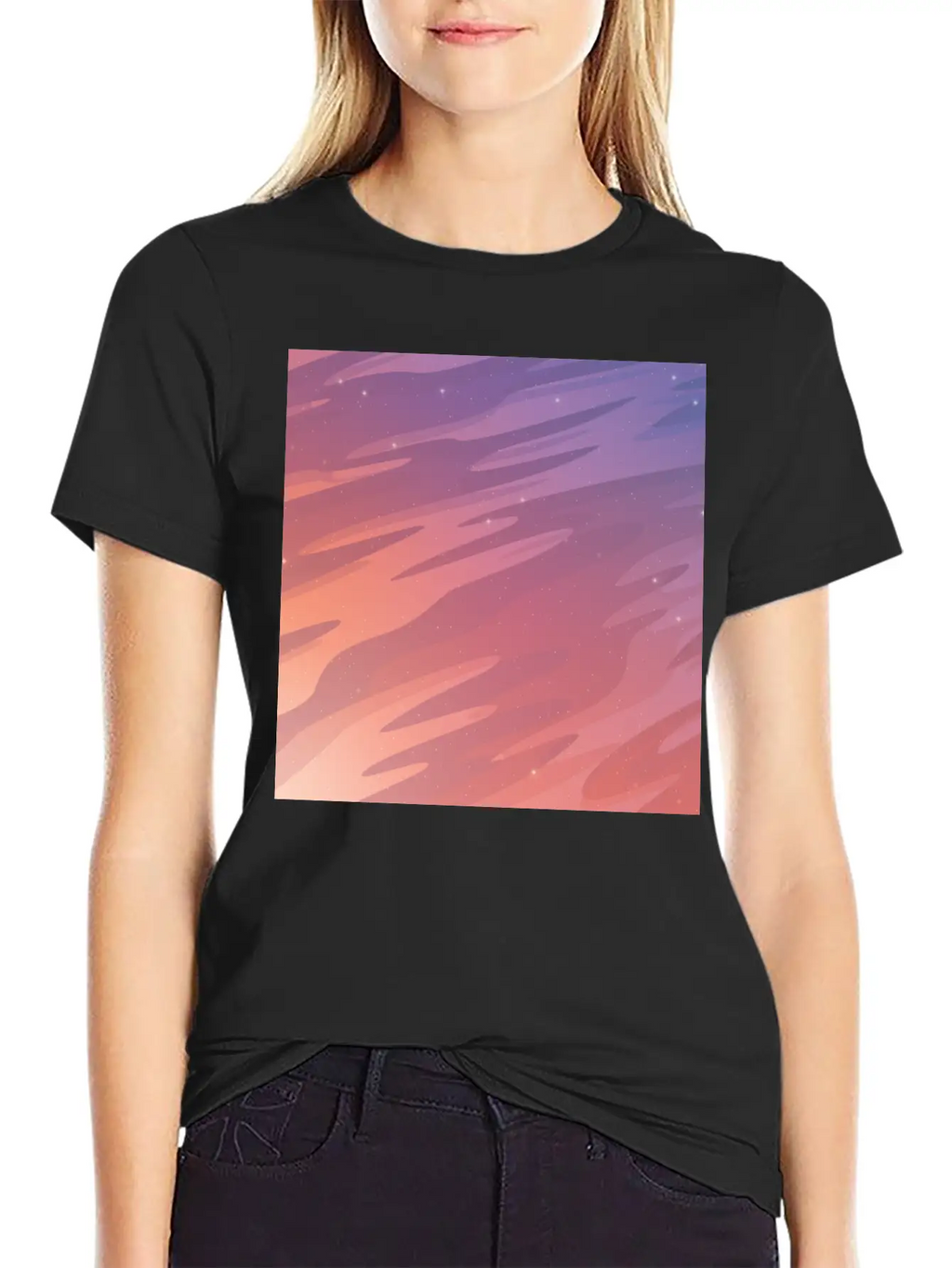 Starry Sky Stylish Everyday T-Shirt – Unisex Basic Cotton Tee