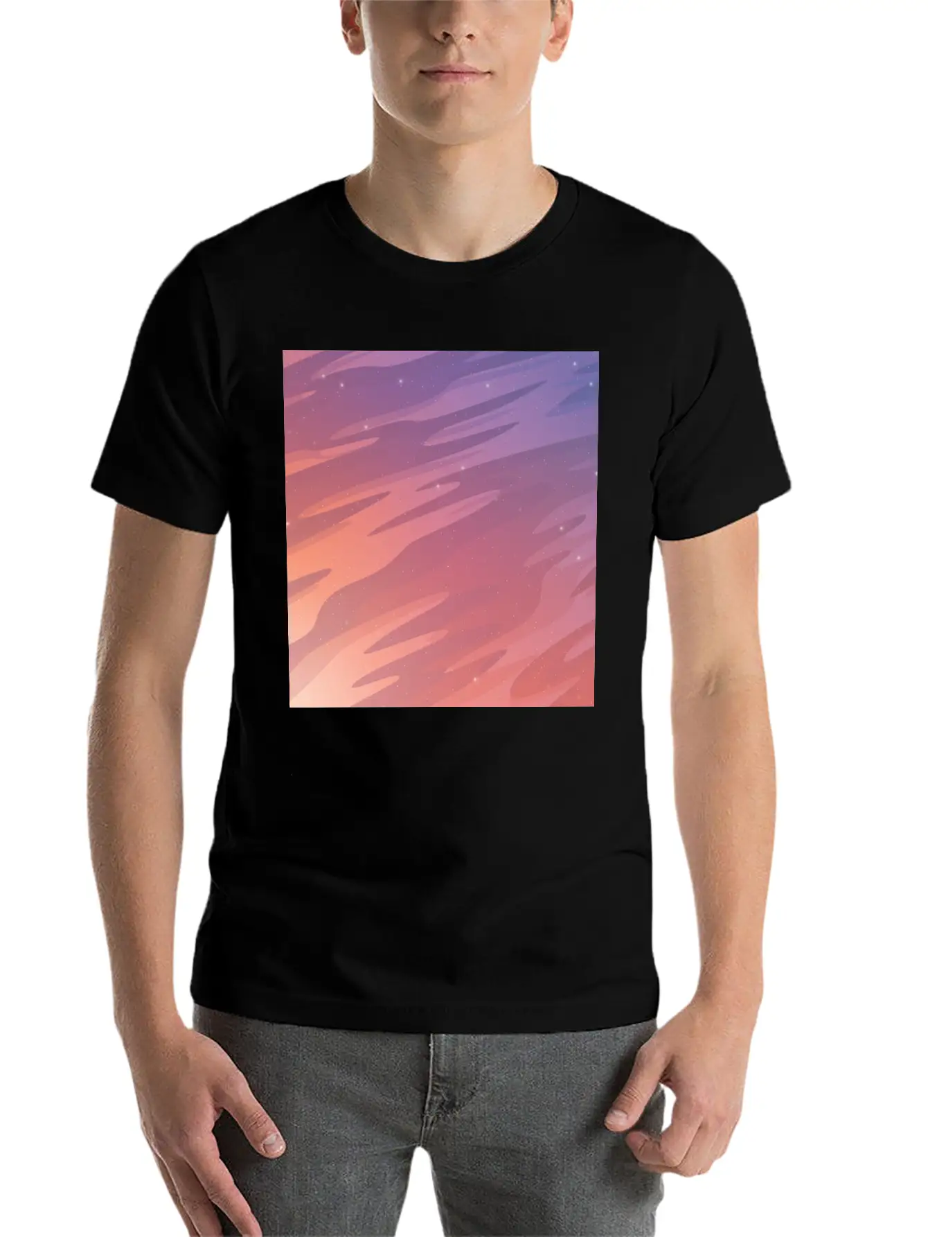 Starry Sky Stylish Everyday T-Shirt – Unisex Basic Cotton Tee