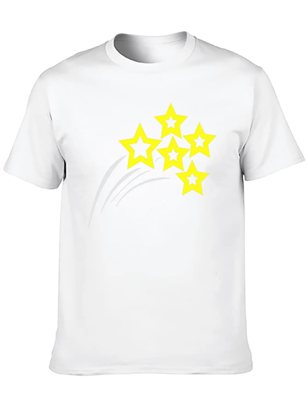 Starry Streak 001 Unisex Short Sleeve Soft Cotton T-Shirt – Casual Everyday Wear