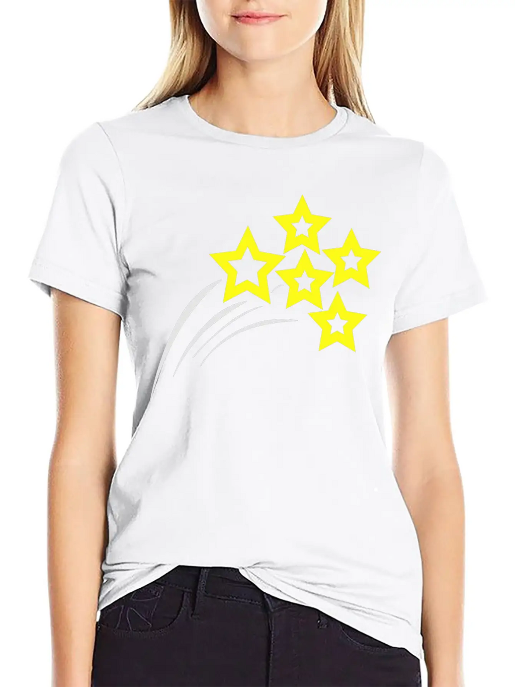 Starry Streak 001 Unisex Short Sleeve Soft Cotton T-Shirt – Casual Everyday Wear