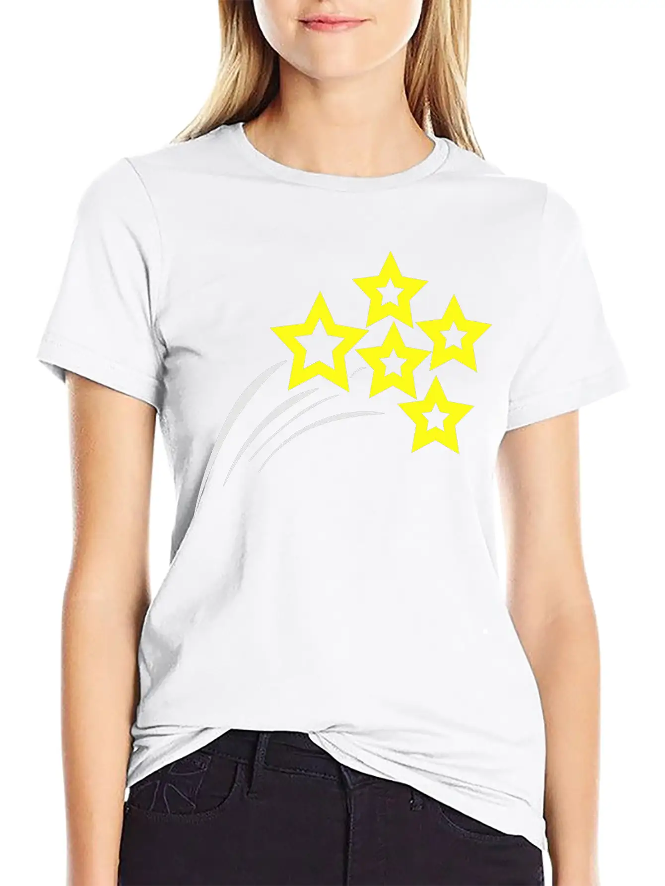 Starry Streak 001 Unisex Short Sleeve Soft Cotton T-Shirt – Casual Everyday Wear