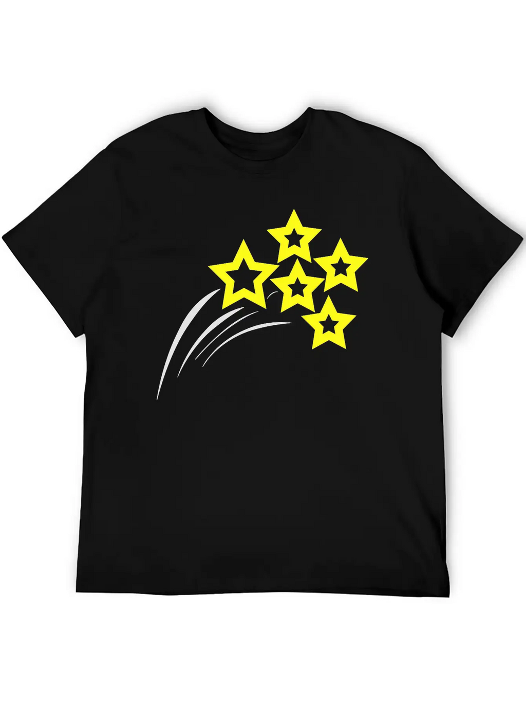 Starry Streak 001 Unisex Short Sleeve Soft Cotton T-Shirt – Casual Everyday Wear