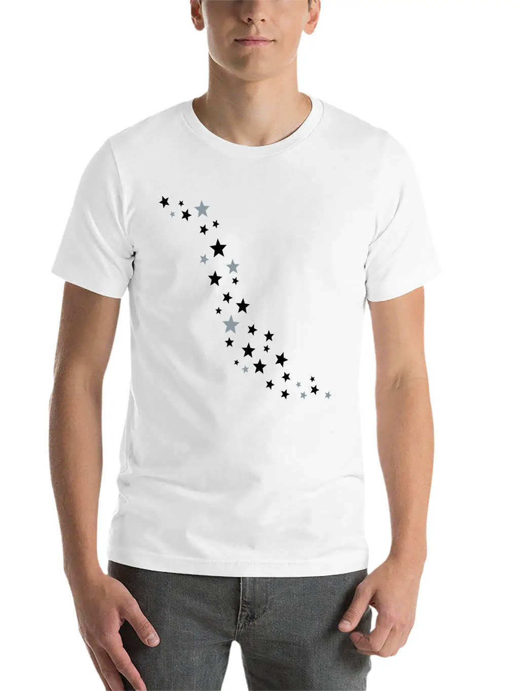 Stars Cloud Casual Graphic T-Shirt – Simple And Comfortable Daily Wear