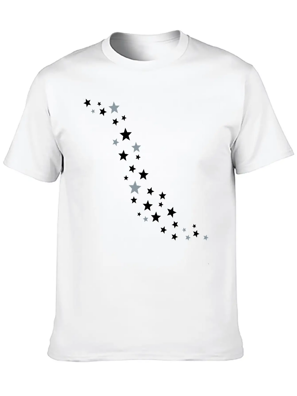Stars Cloud Casual Graphic T-Shirt – Simple And Comfortable Daily Wear