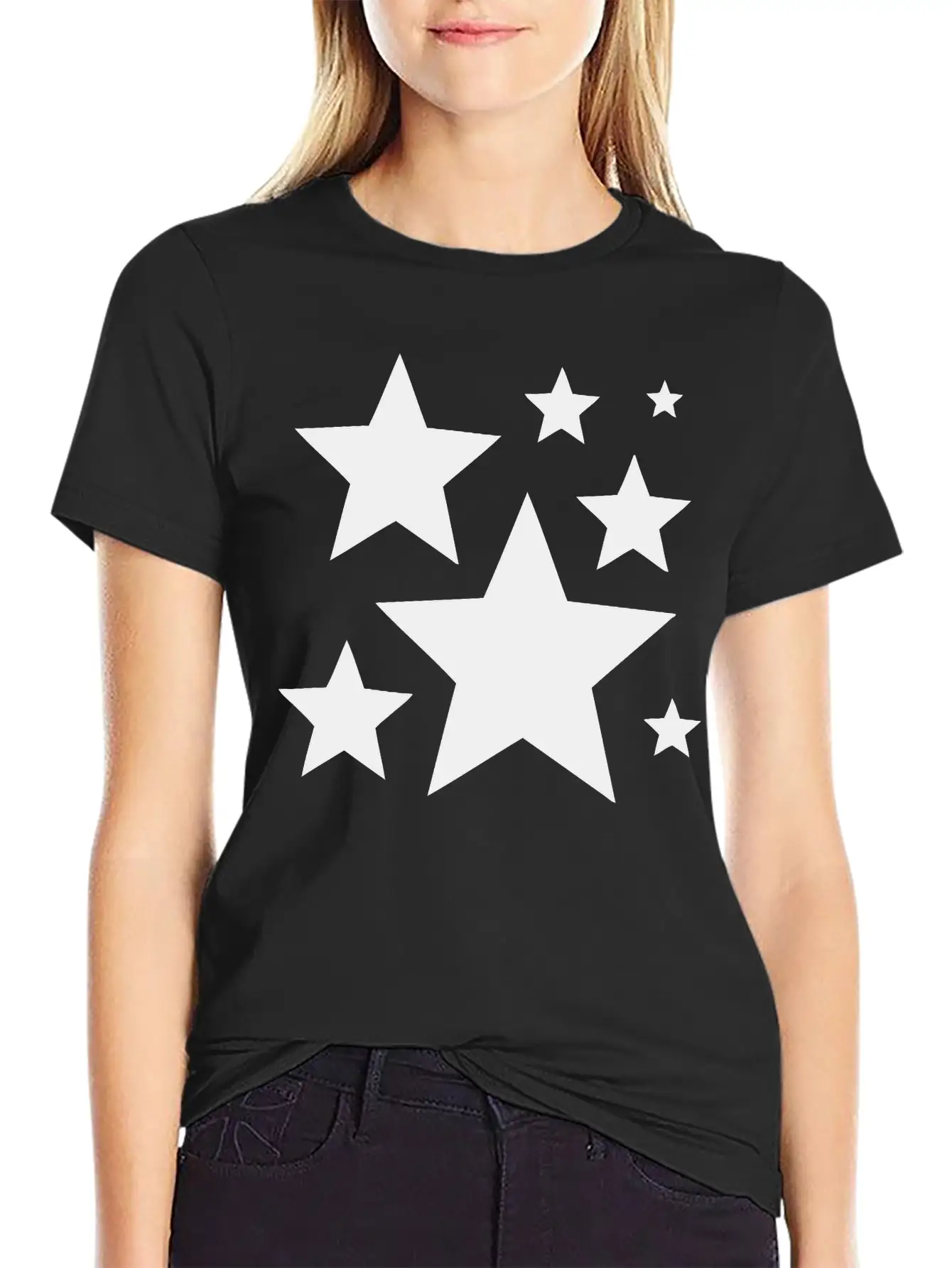 Stars Unisex Casual T-Shirt – Clean Design For Daily Comfort