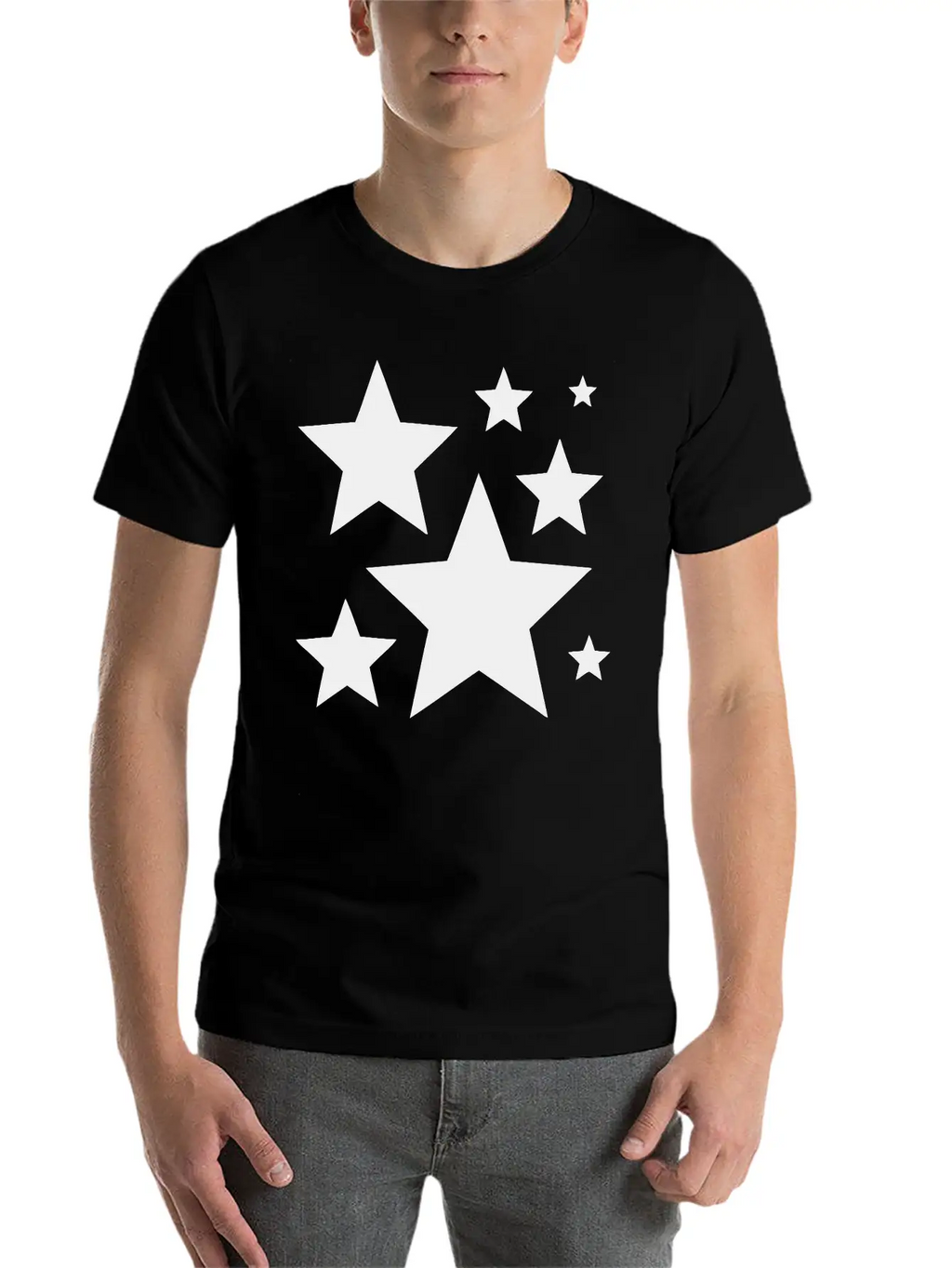 Stars Unisex Casual T-Shirt – Clean Design For Daily Comfort
