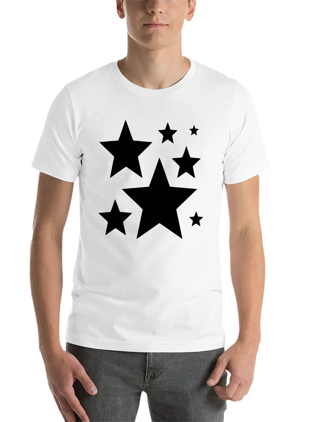 Stars Unisex Casual T-Shirt – Clean Design For Daily Comfort