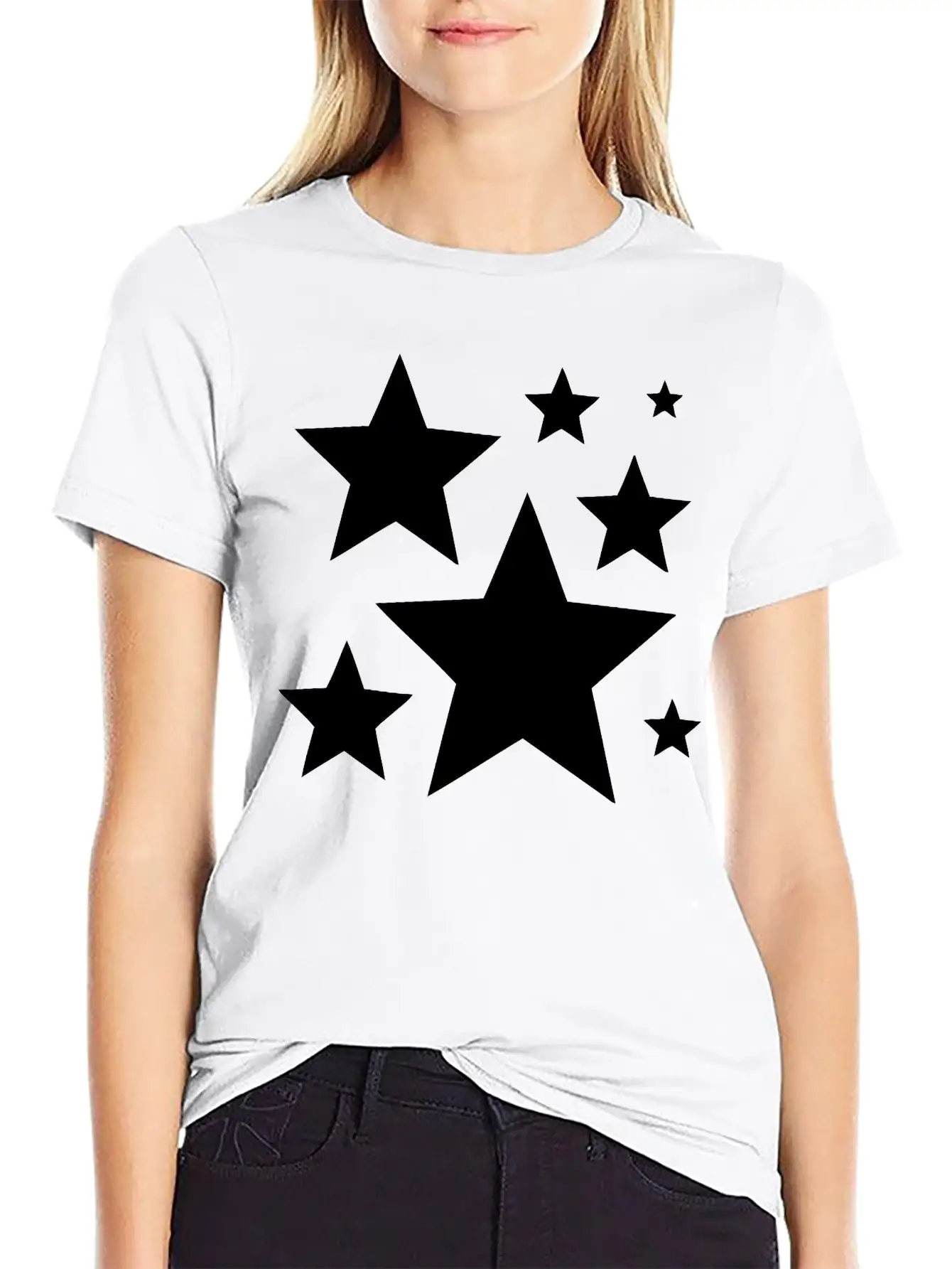 Stars Unisex Casual T-Shirt – Clean Design For Daily Comfort