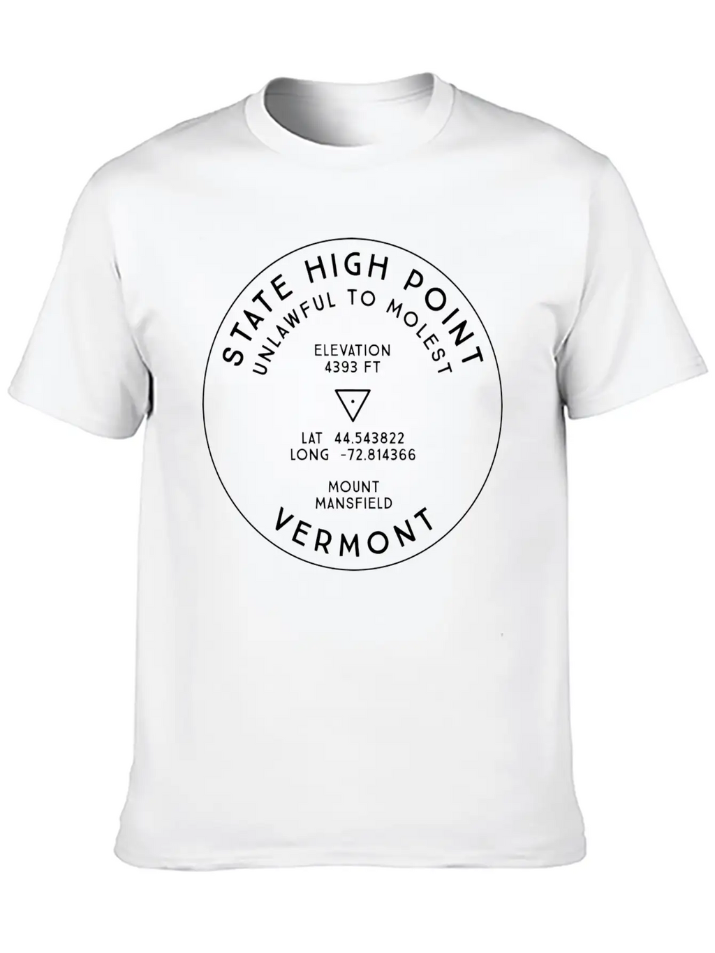State High Point Vermont Mount Mansfield Hike Unisex Casual T-Shirt – Clean Design For Daily Comfort