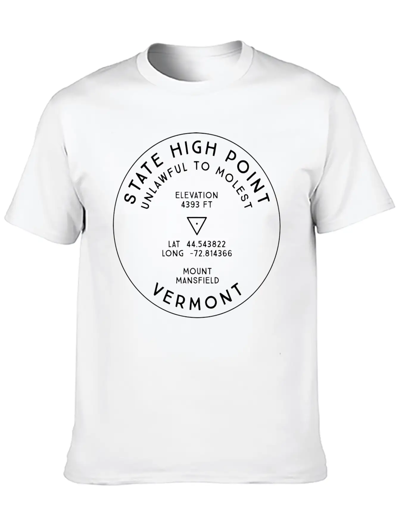 State High Point Vermont Mount Mansfield Hike Unisex Casual T-Shirt – Clean Design For Daily Comfort