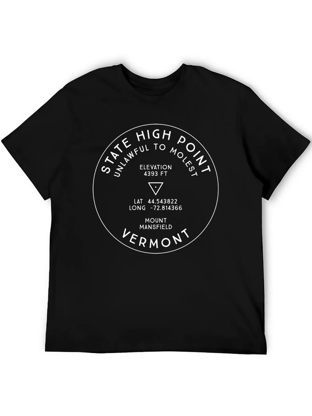 State High Point Vermont Mount Mansfield Hike Unisex Casual T-Shirt – Clean Design For Daily Comfort