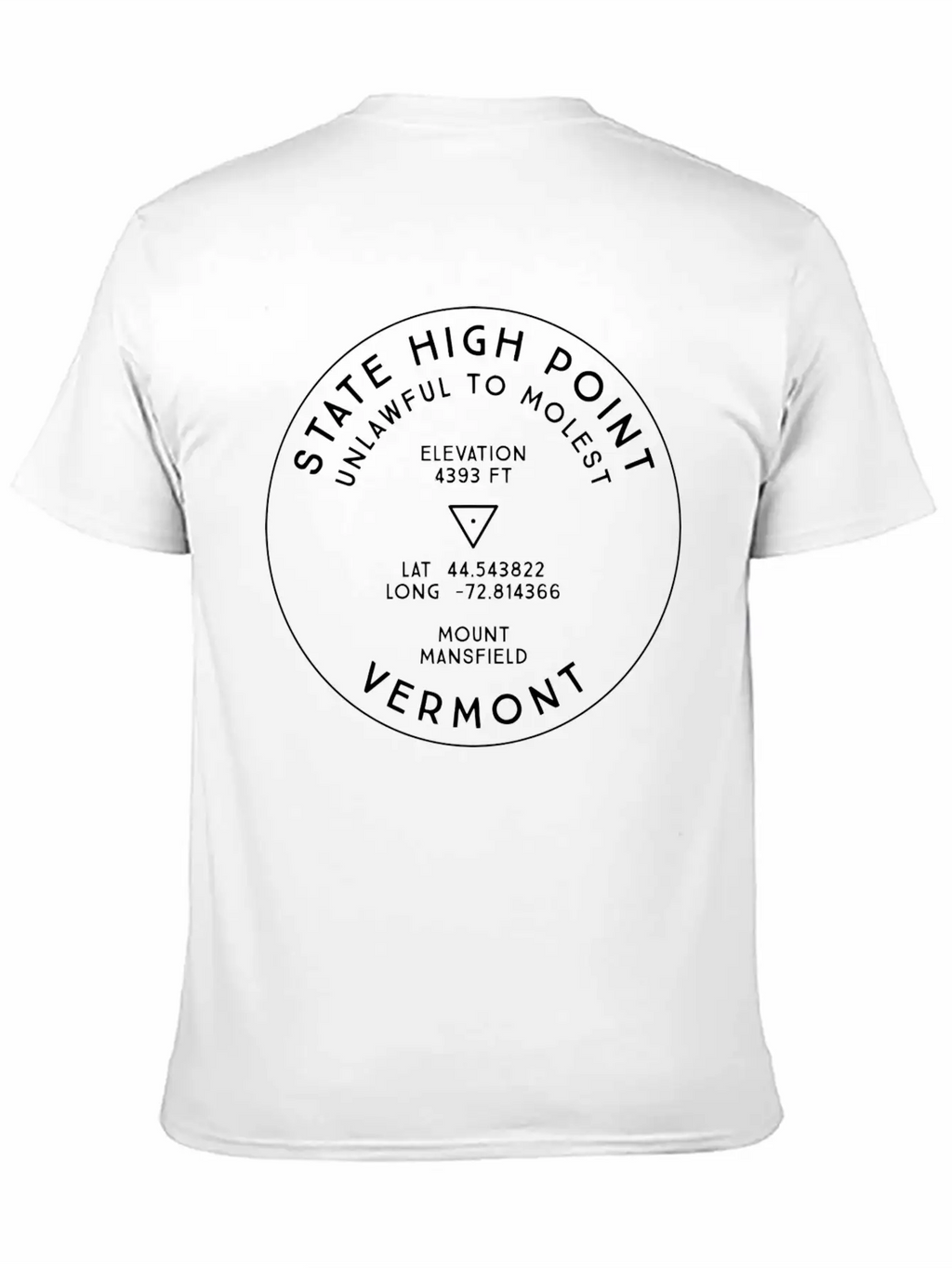 State High Point Vermont Mount Mansfield Hike Unisex Casual T-Shirt – Clean Design For Daily Comfort