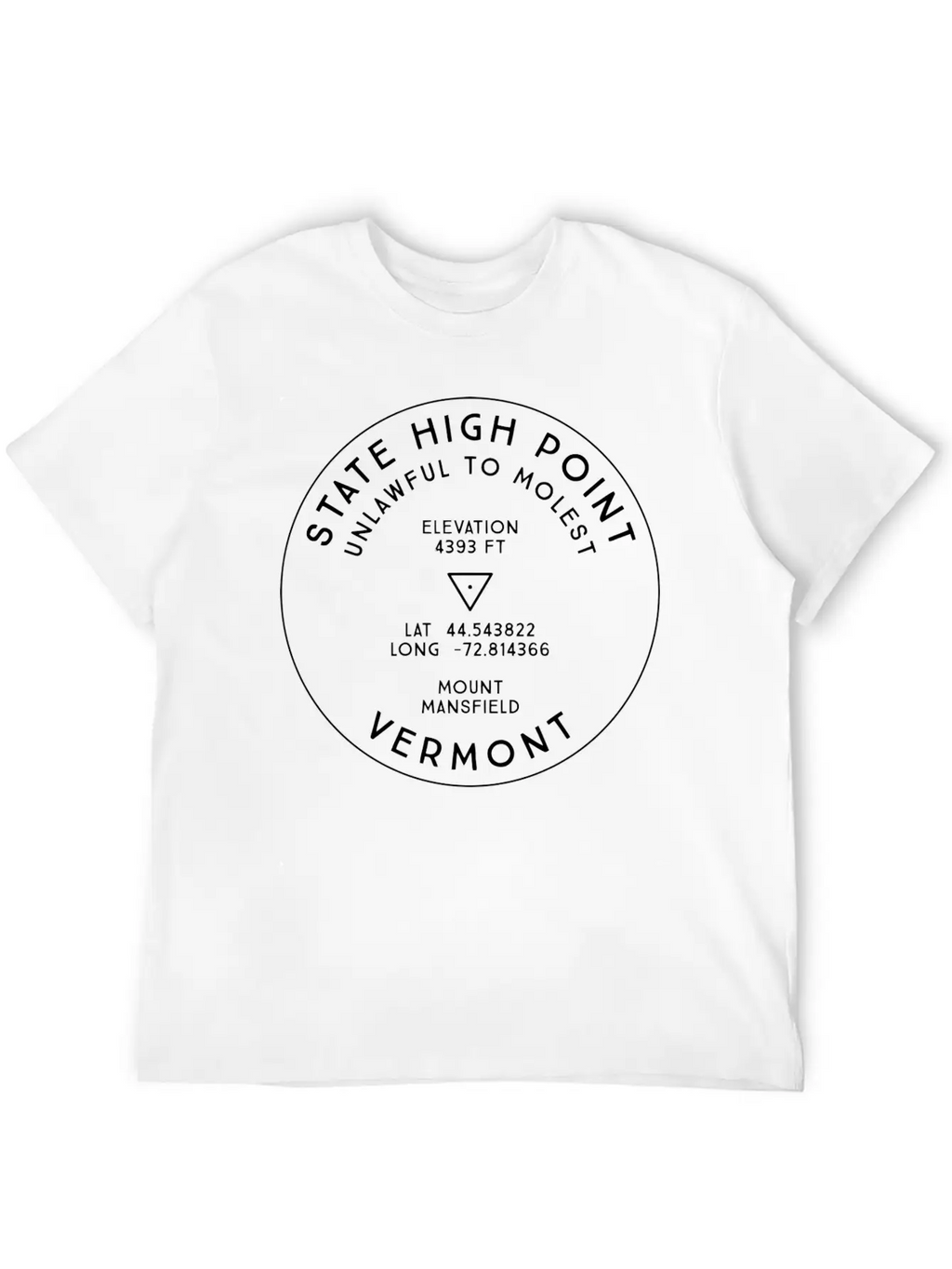 State High Point Vermont Mount Mansfield Hike Unisex Casual T-Shirt – Clean Design For Daily Comfort