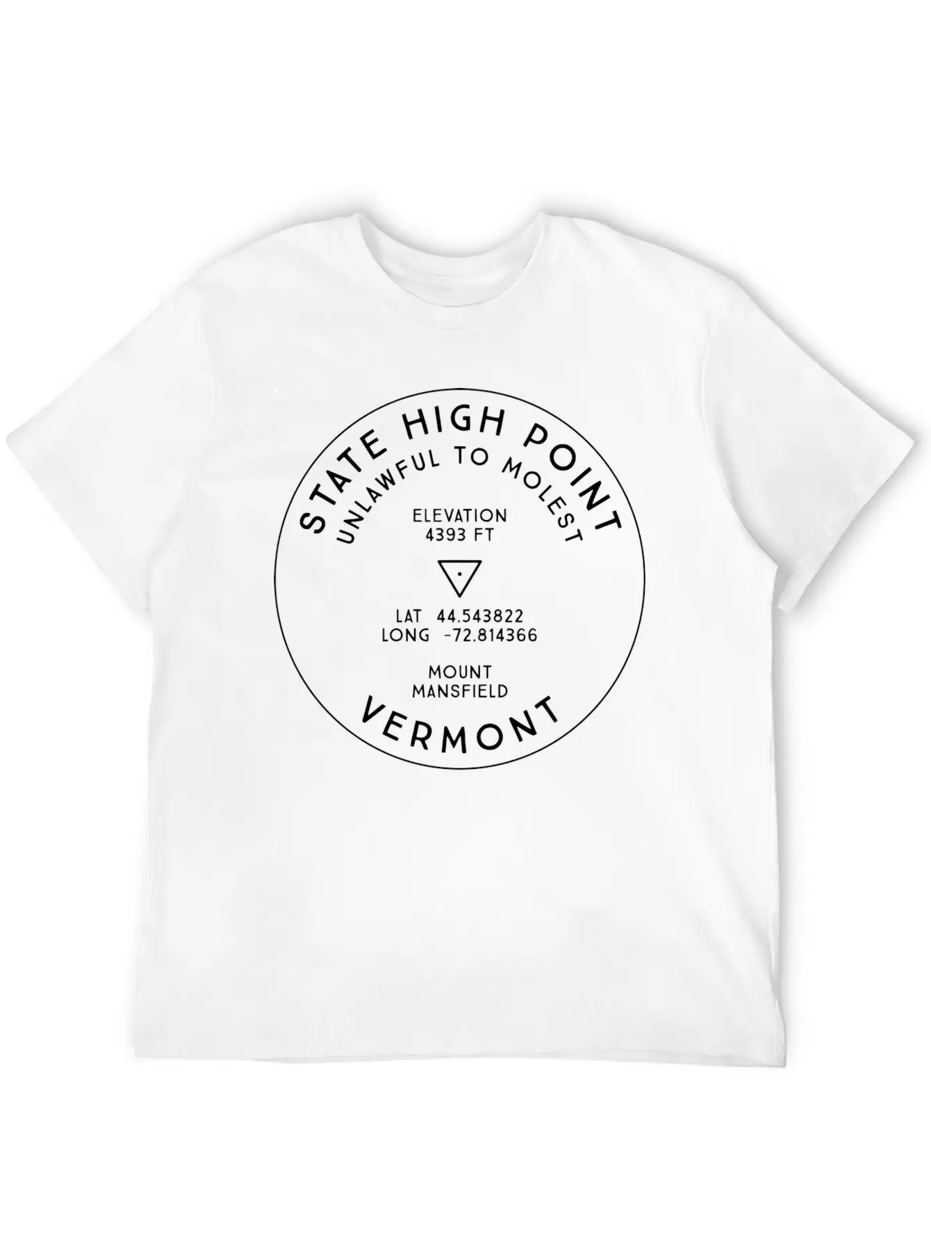 State High Point Vermont Mount Mansfield Hike Unisex Casual T-Shirt – Clean Design For Daily Comfort