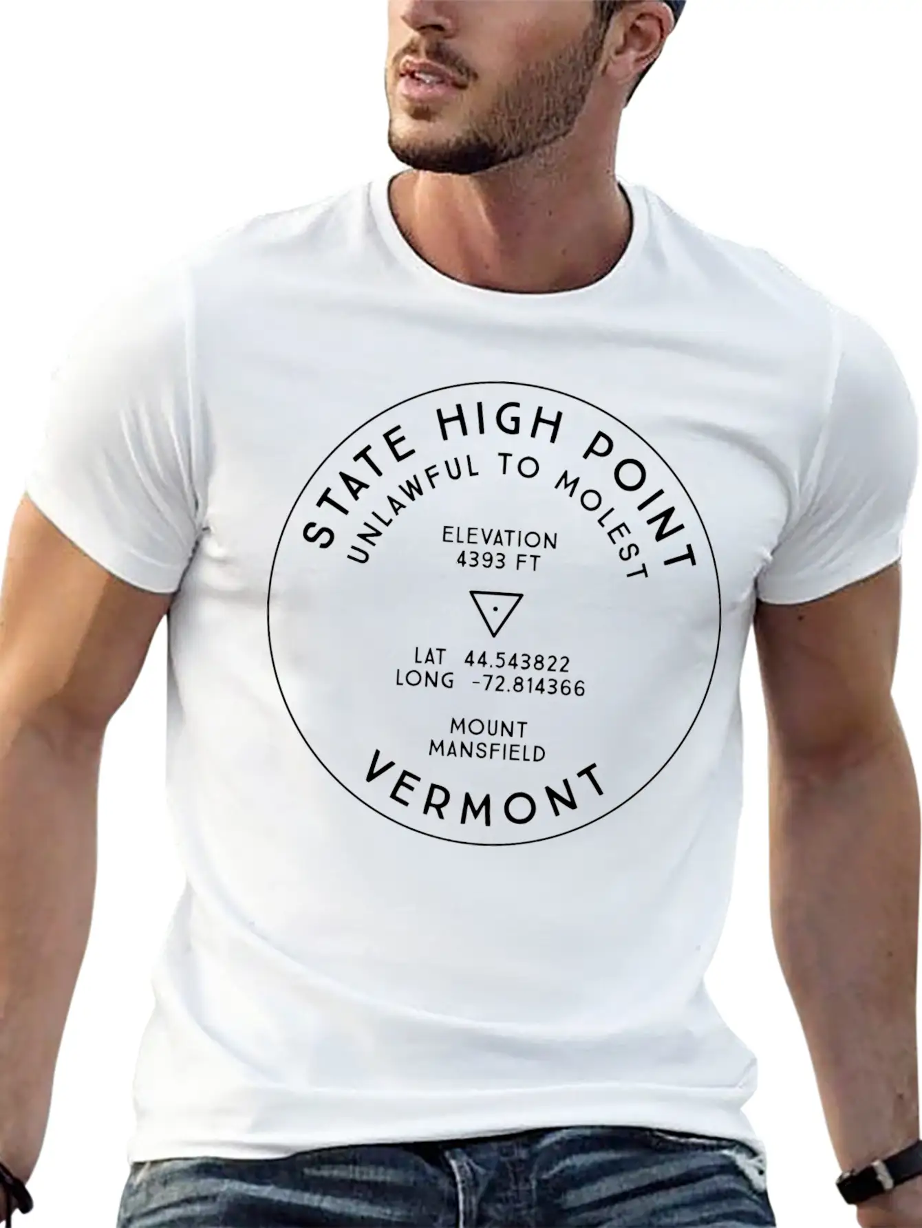 State High Point Vermont Mount Mansfield Hike Unisex Casual T-Shirt – Clean Design For Daily Comfort