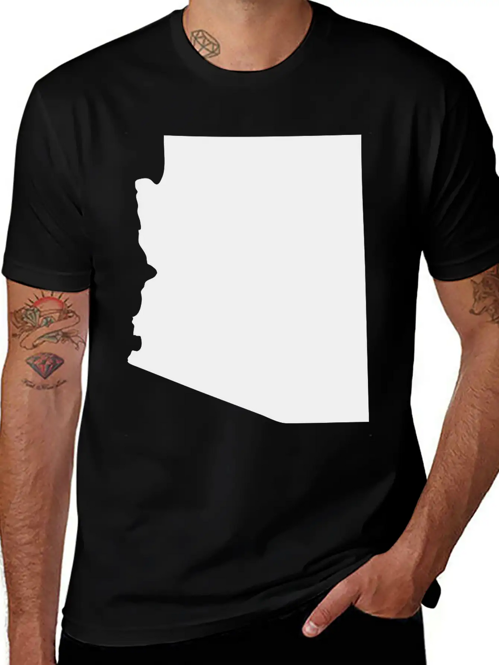 State Of Arizona Solid Unisex Casual T-Shirt – Clean Design For Daily Comfort