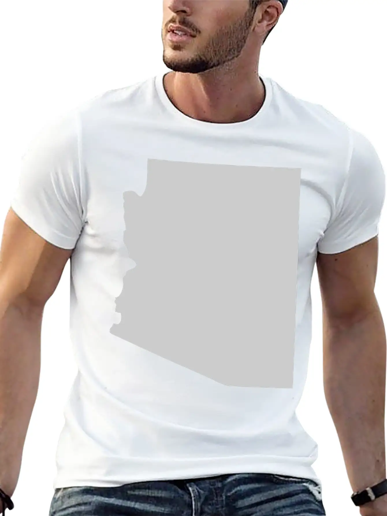 State Of Arizona Solid Unisex Casual T-Shirt – Clean Design For Daily Comfort