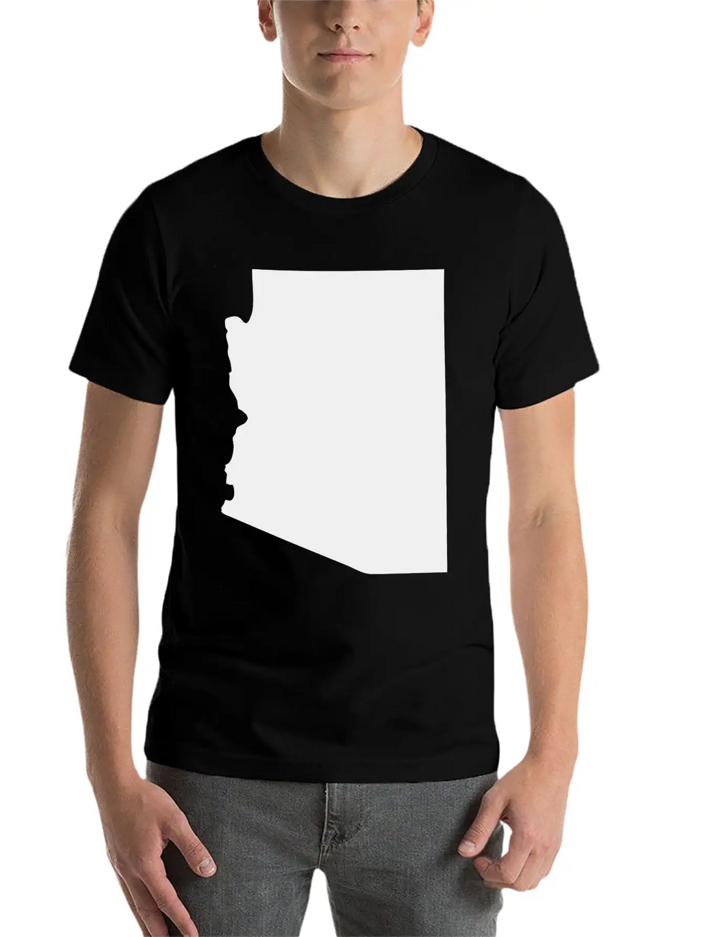 State Of Arizona Solid Unisex Casual T-Shirt – Clean Design For Daily Comfort
