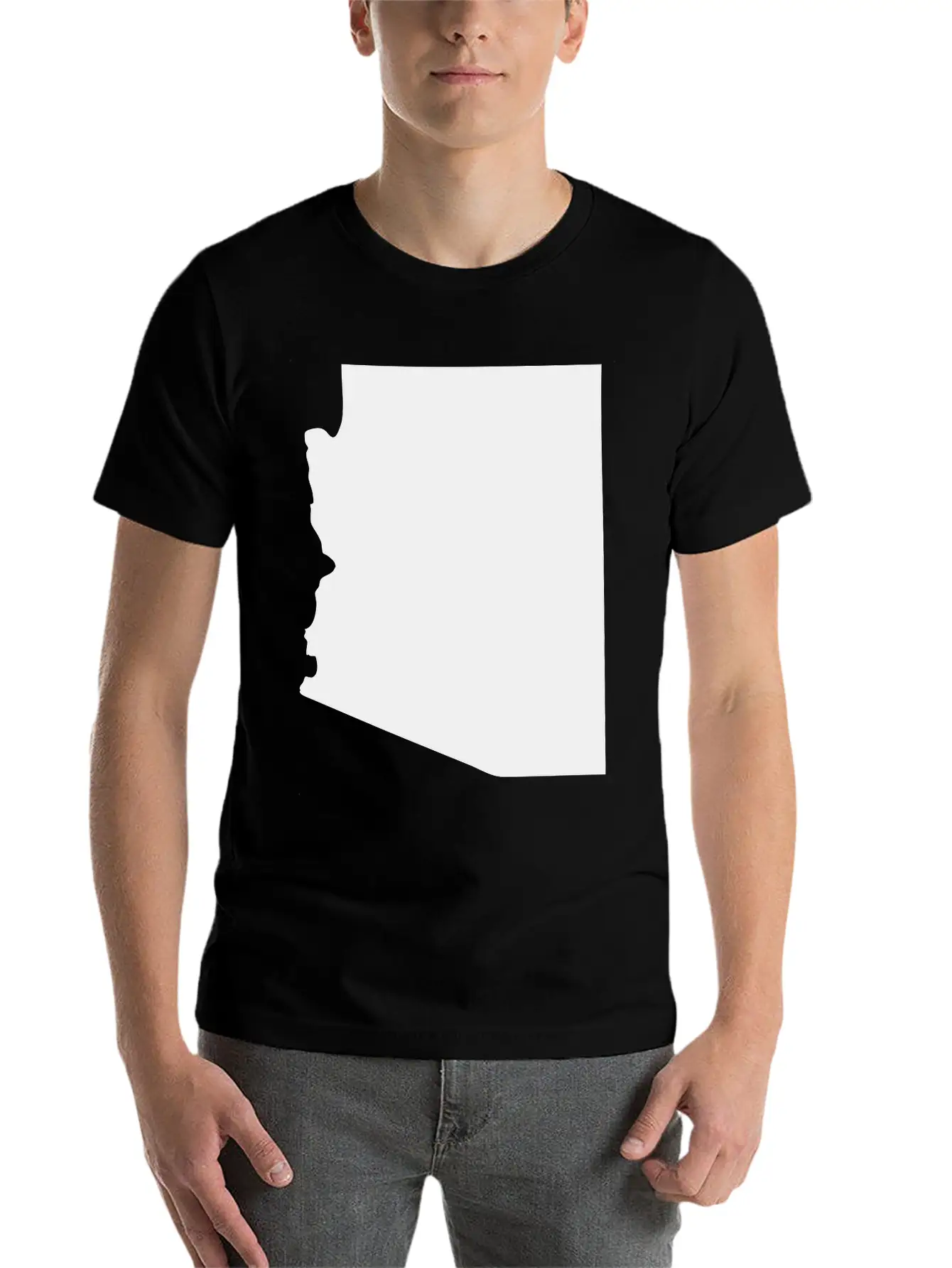 State Of Arizona Solid Unisex Casual T-Shirt – Clean Design For Daily Comfort