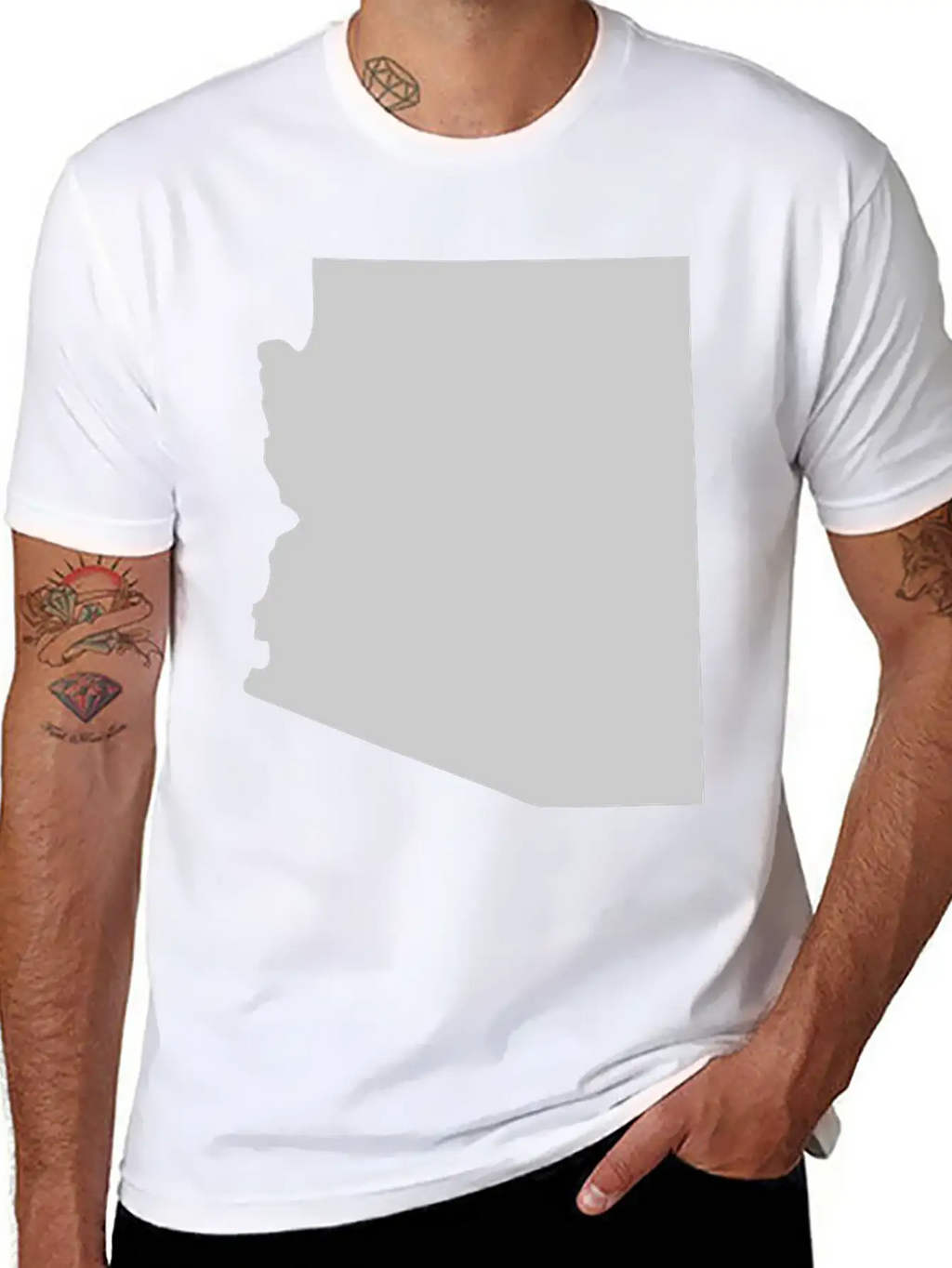 State Of Arizona Solid Unisex Casual T-Shirt – Clean Design For Daily Comfort