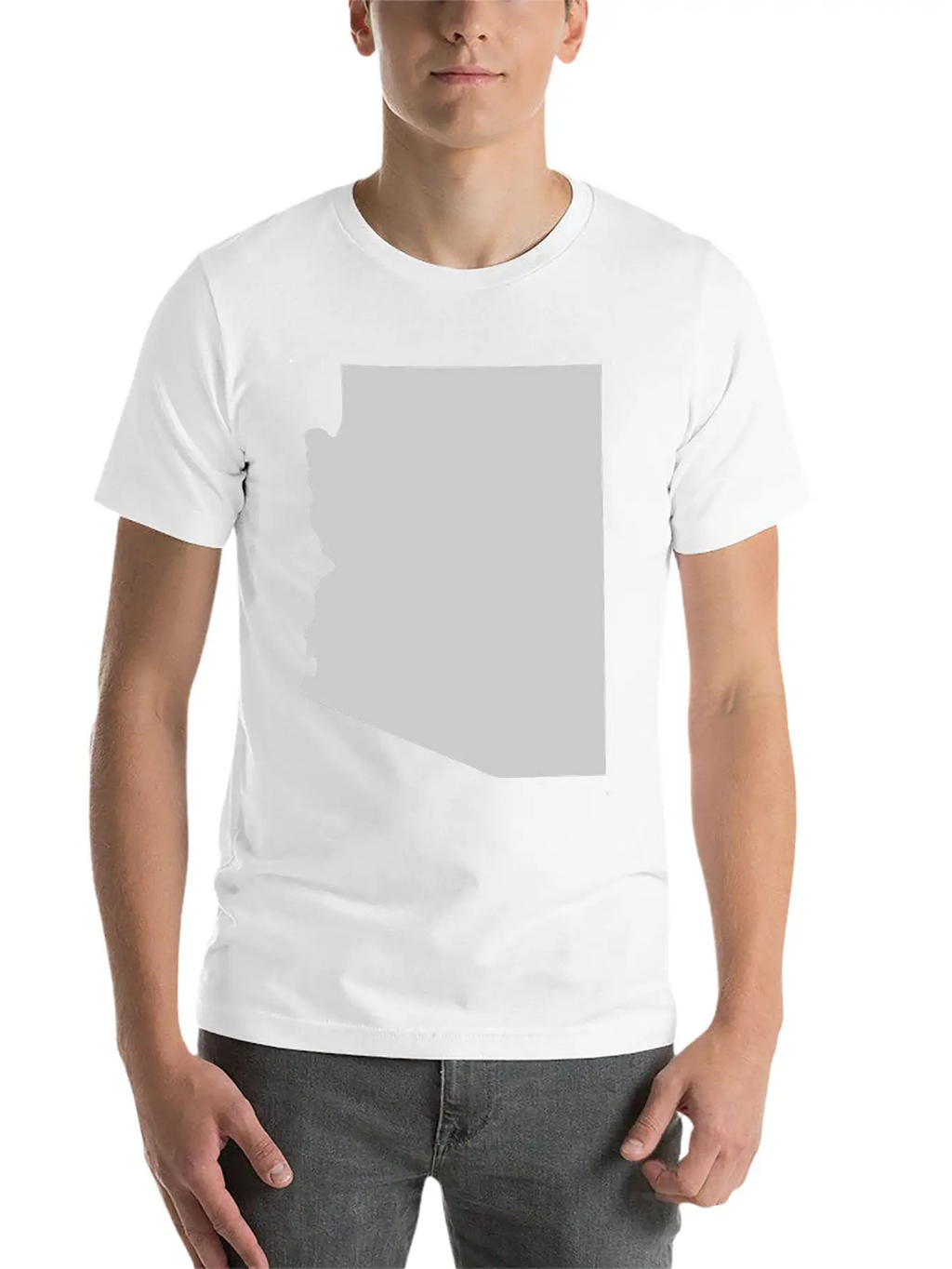 State Of Arizona Solid Unisex Casual T-Shirt – Clean Design For Daily Comfort