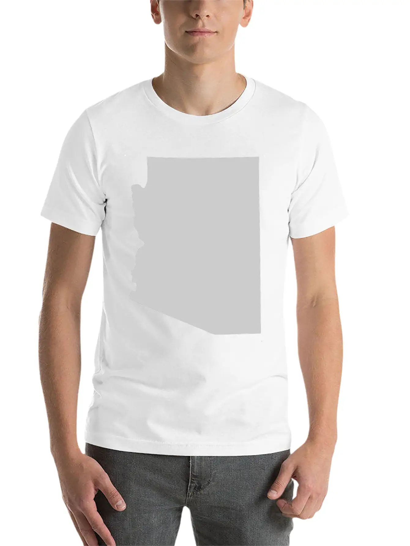 State Of Arizona Solid Unisex Casual T-Shirt – Clean Design For Daily Comfort