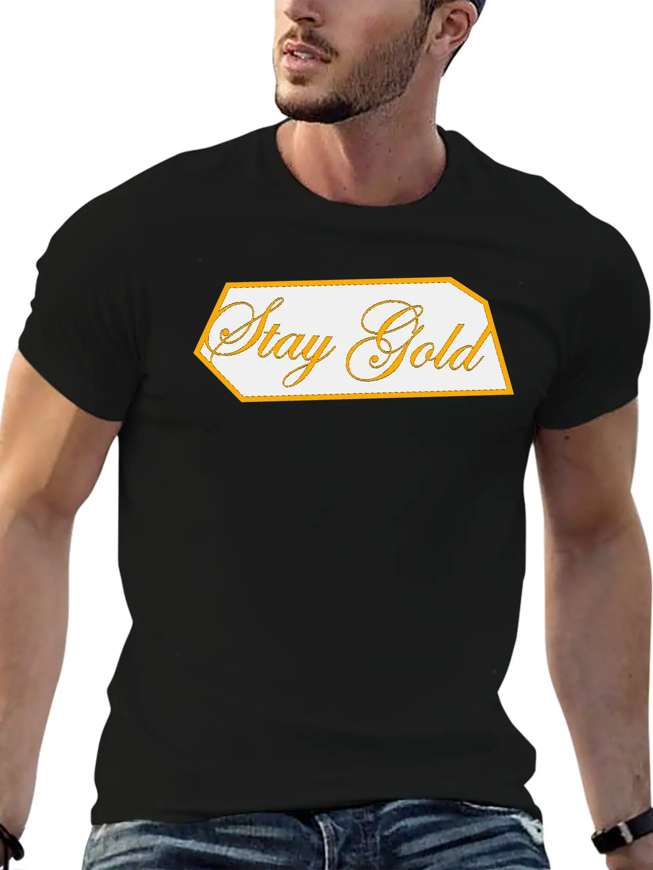 Stay Gold Brick Unisex Casual T-Shirt – Clean Design For Daily Comfort