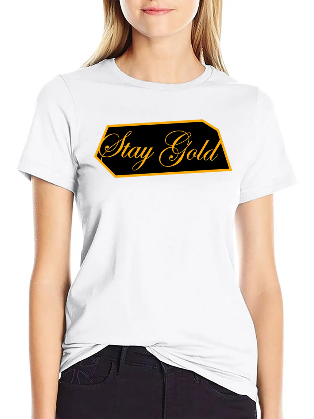 Stay Gold Brick Unisex Casual T-Shirt – Clean Design For Daily Comfort