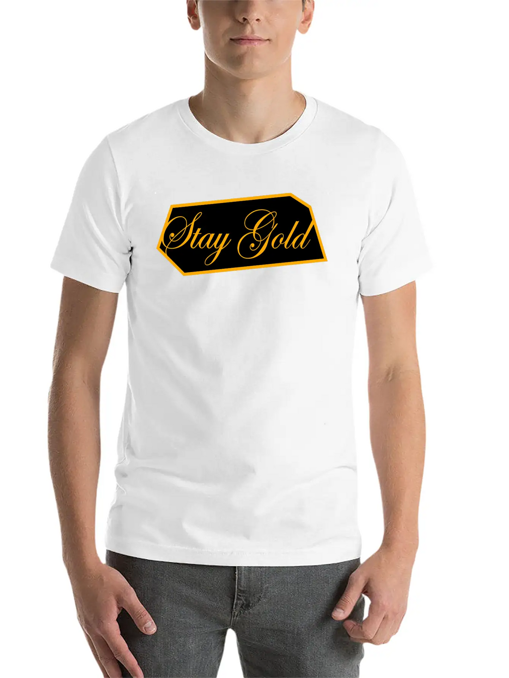 Stay Gold Brick Unisex Casual T-Shirt – Clean Design For Daily Comfort